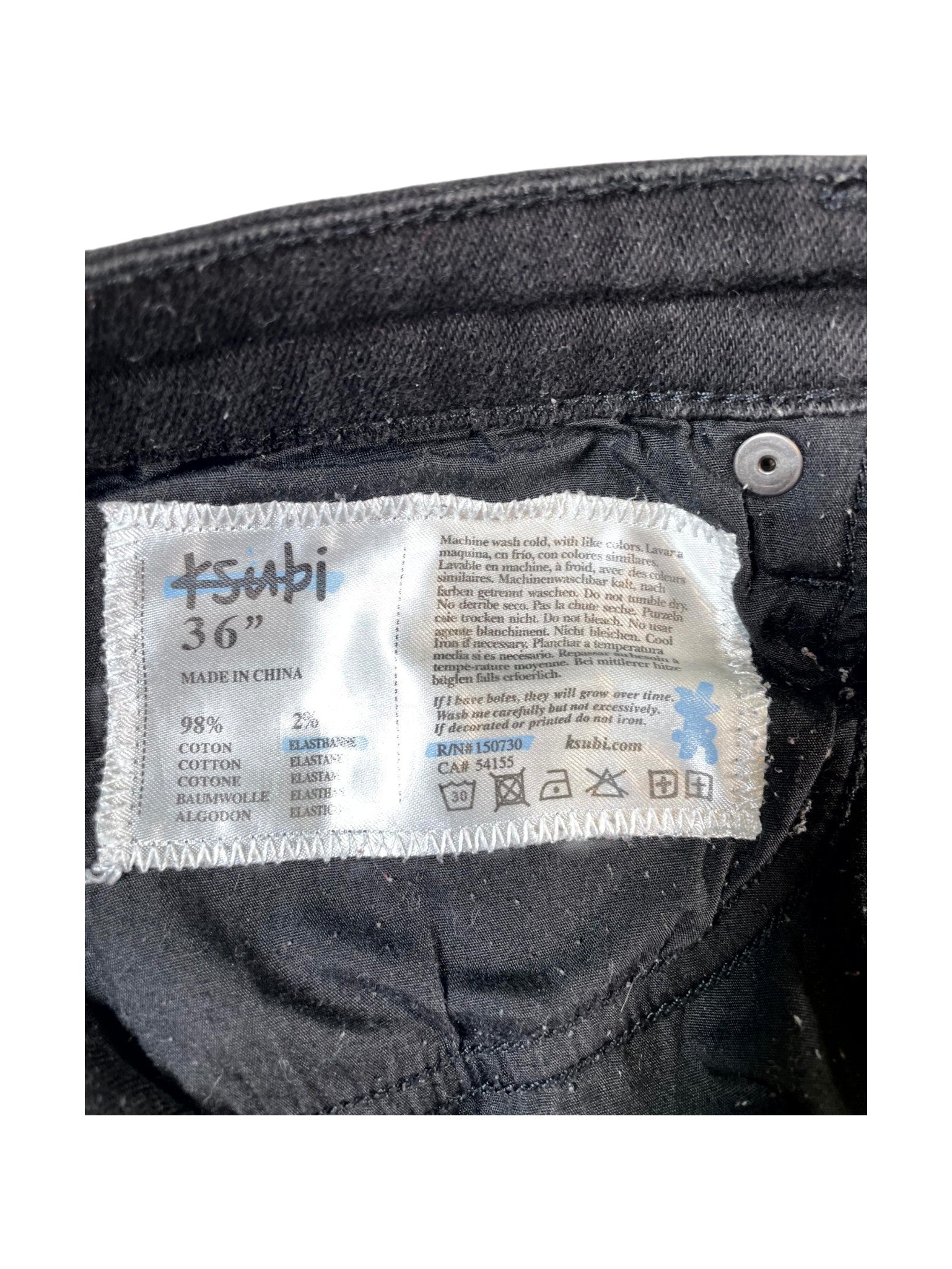 Ksubi Jeans Ripped Black Jeans