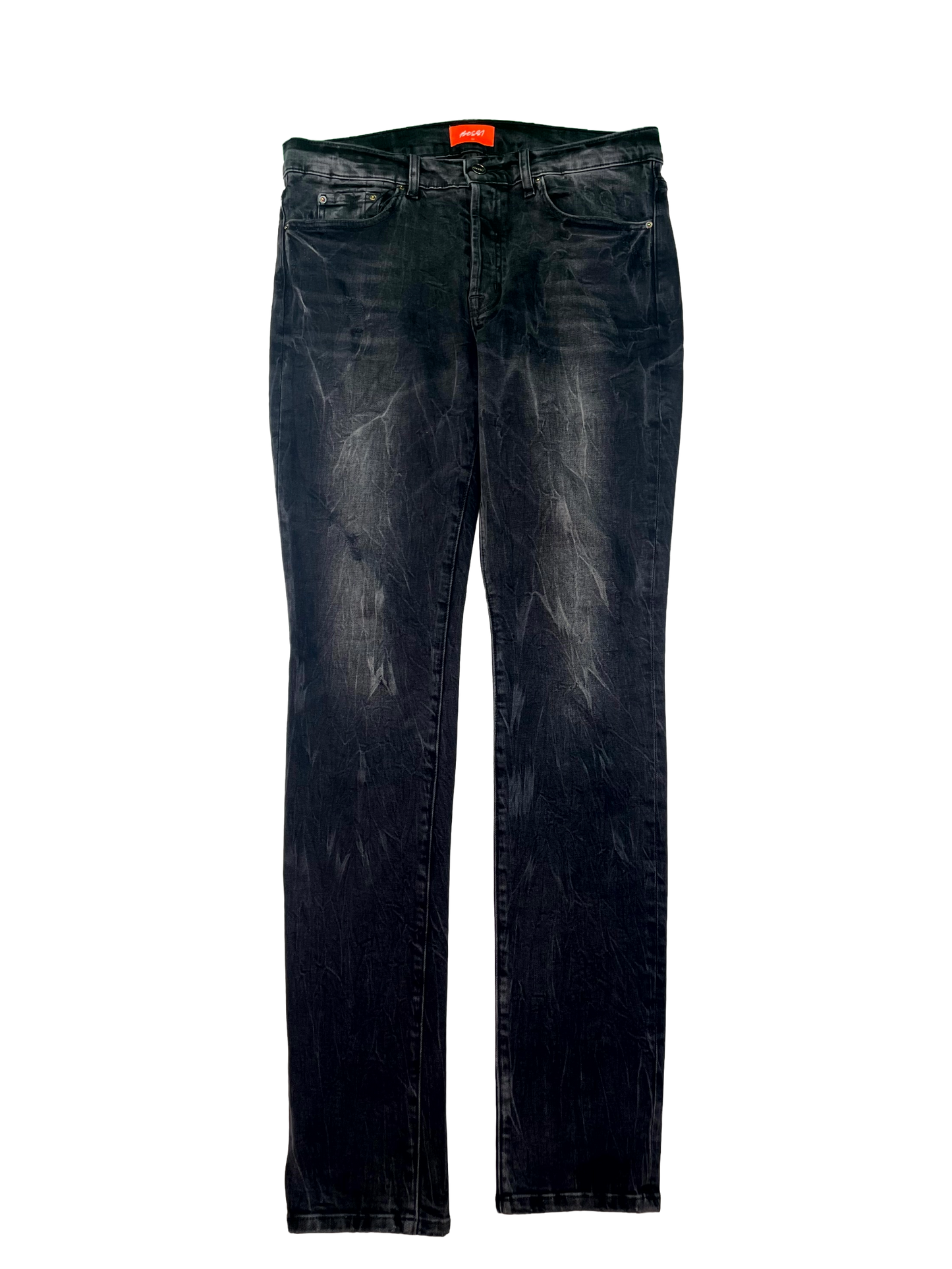 Bossi Black Metal Plate Jeans