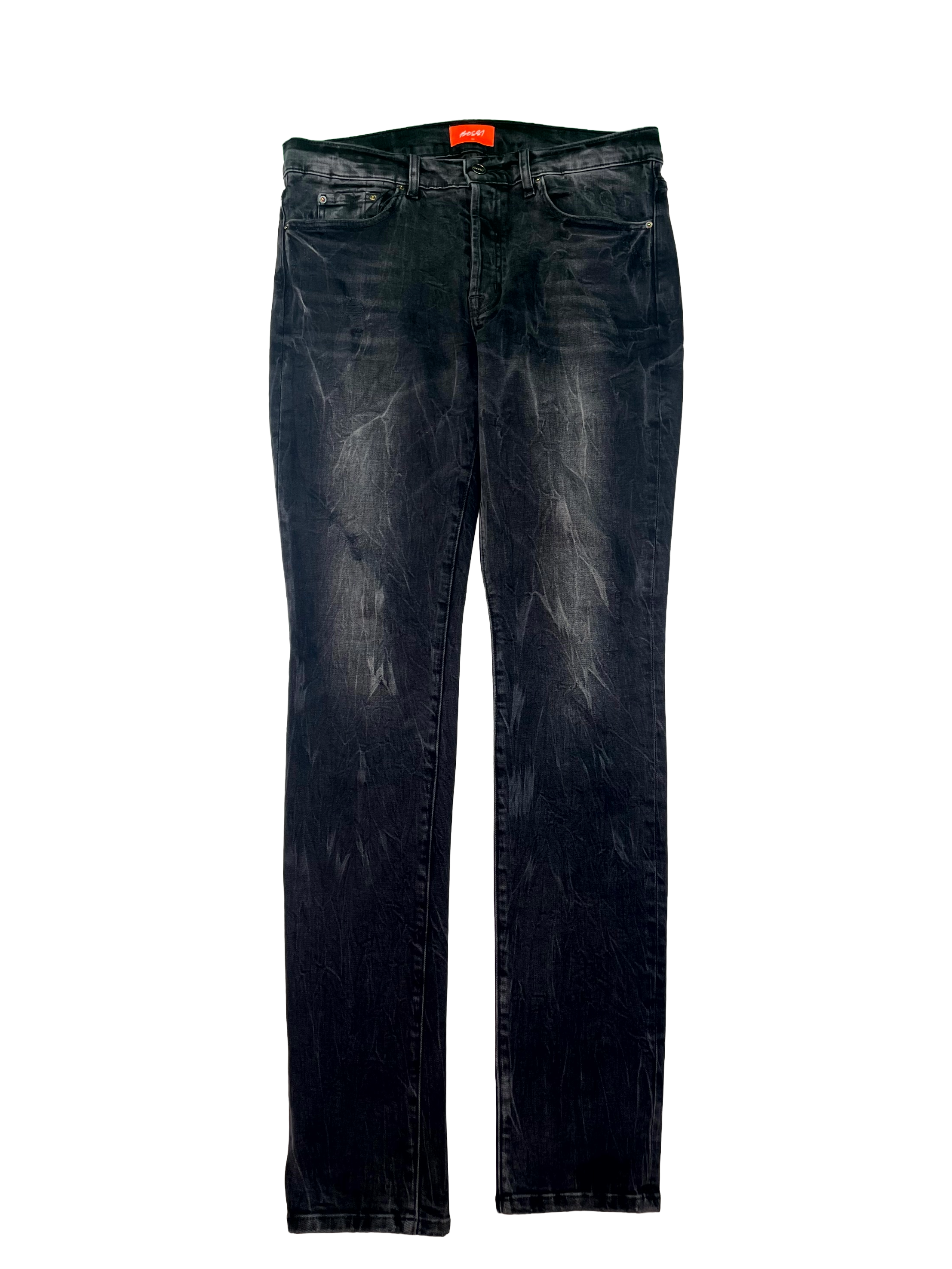Bossi Black Metal Plate Jeans