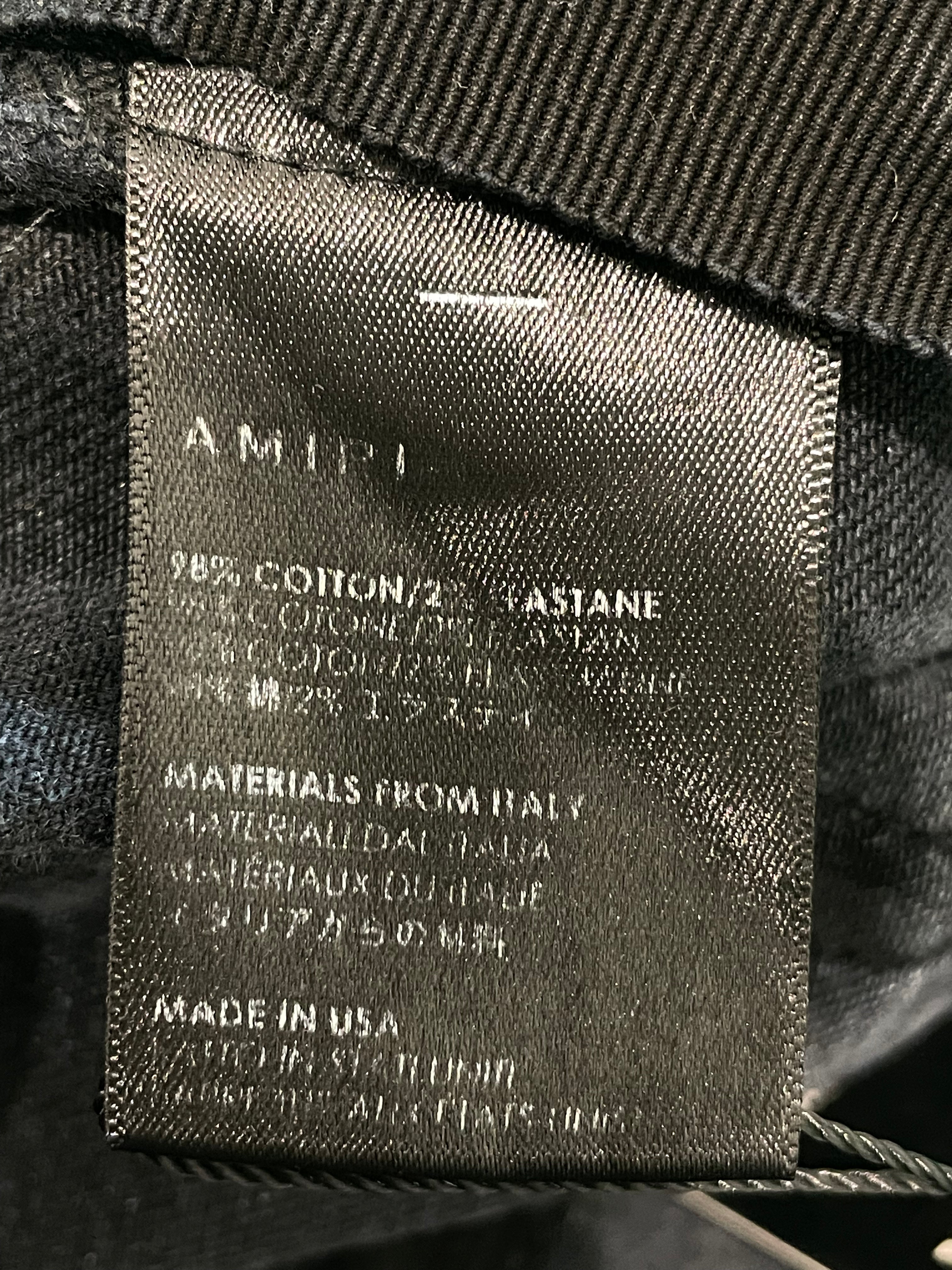 Amiri Thrasher Black & Blue Stripe Jeans