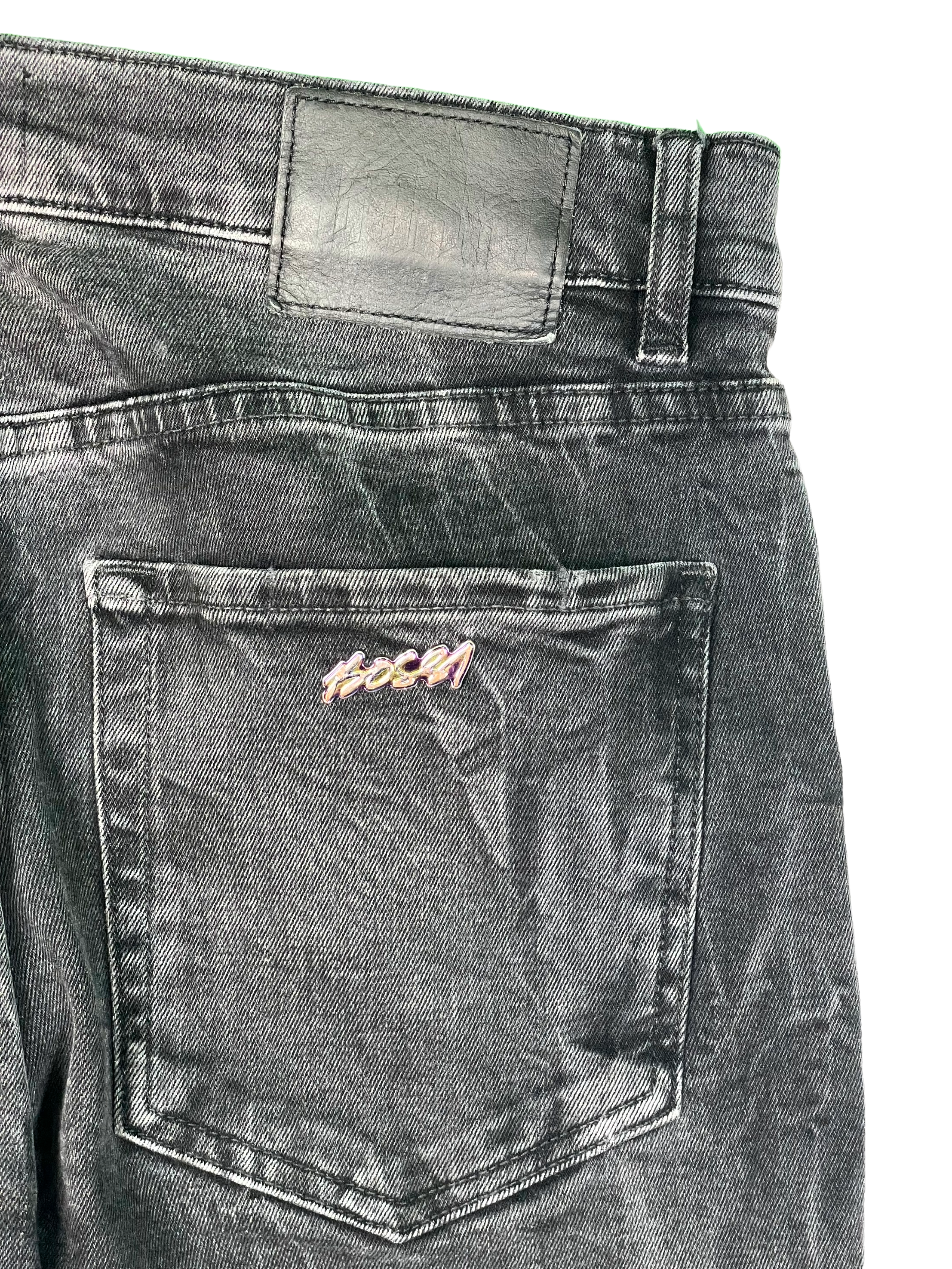 Bossi Black Metal Plate Jeans