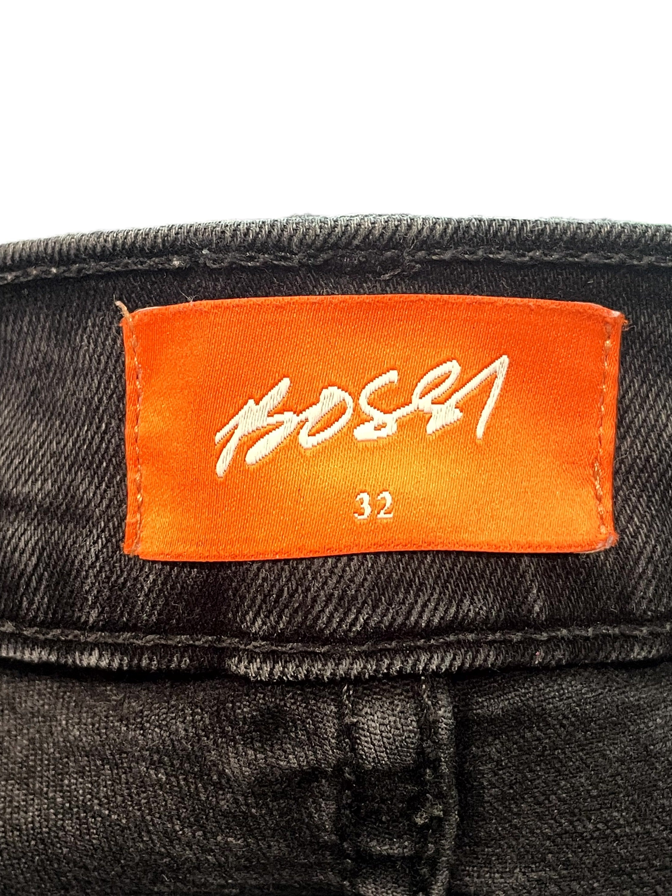 Bossi Black Metal Plate Jeans