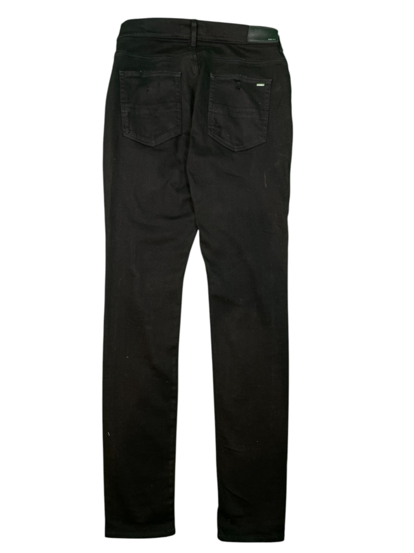 Amiri MX1 Gold Patch Black Jeans