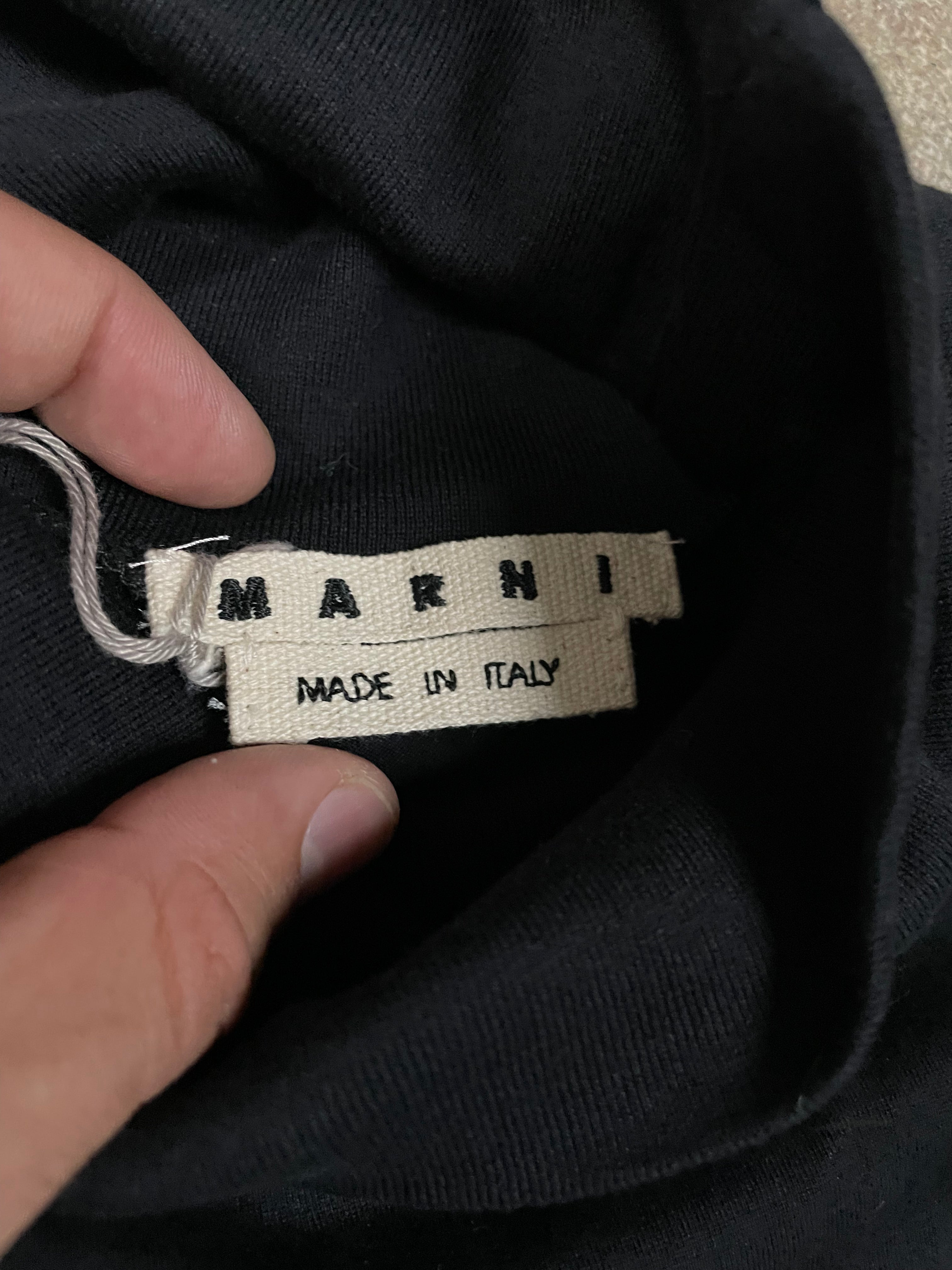 Marni Turtle Neck White & Black Sweater