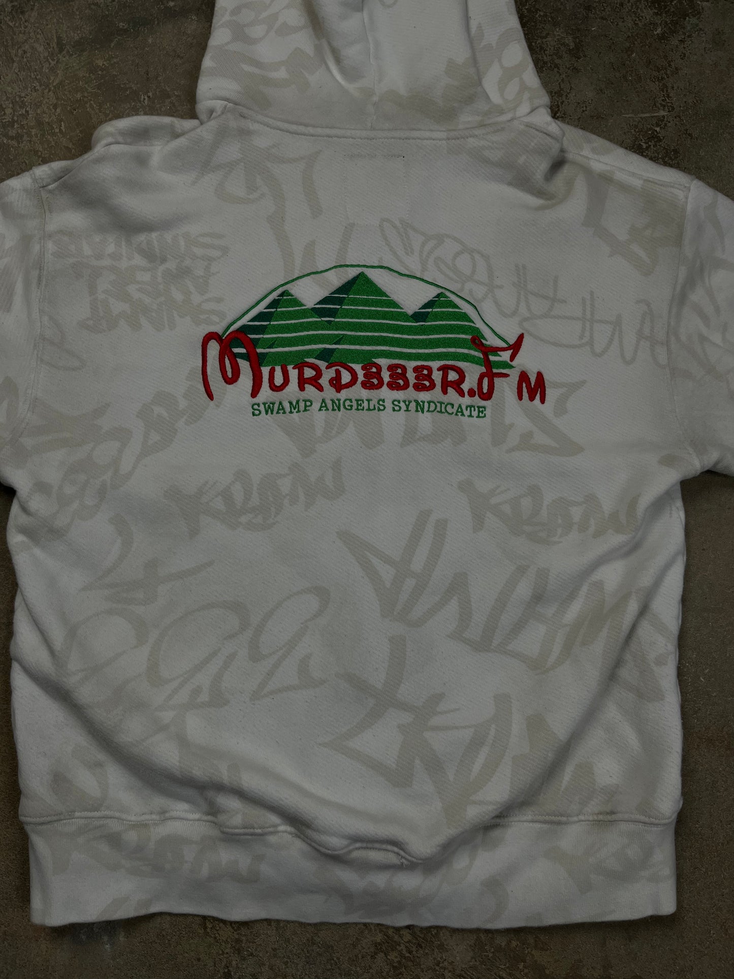 Murder.FM Zip Up White Medium Used