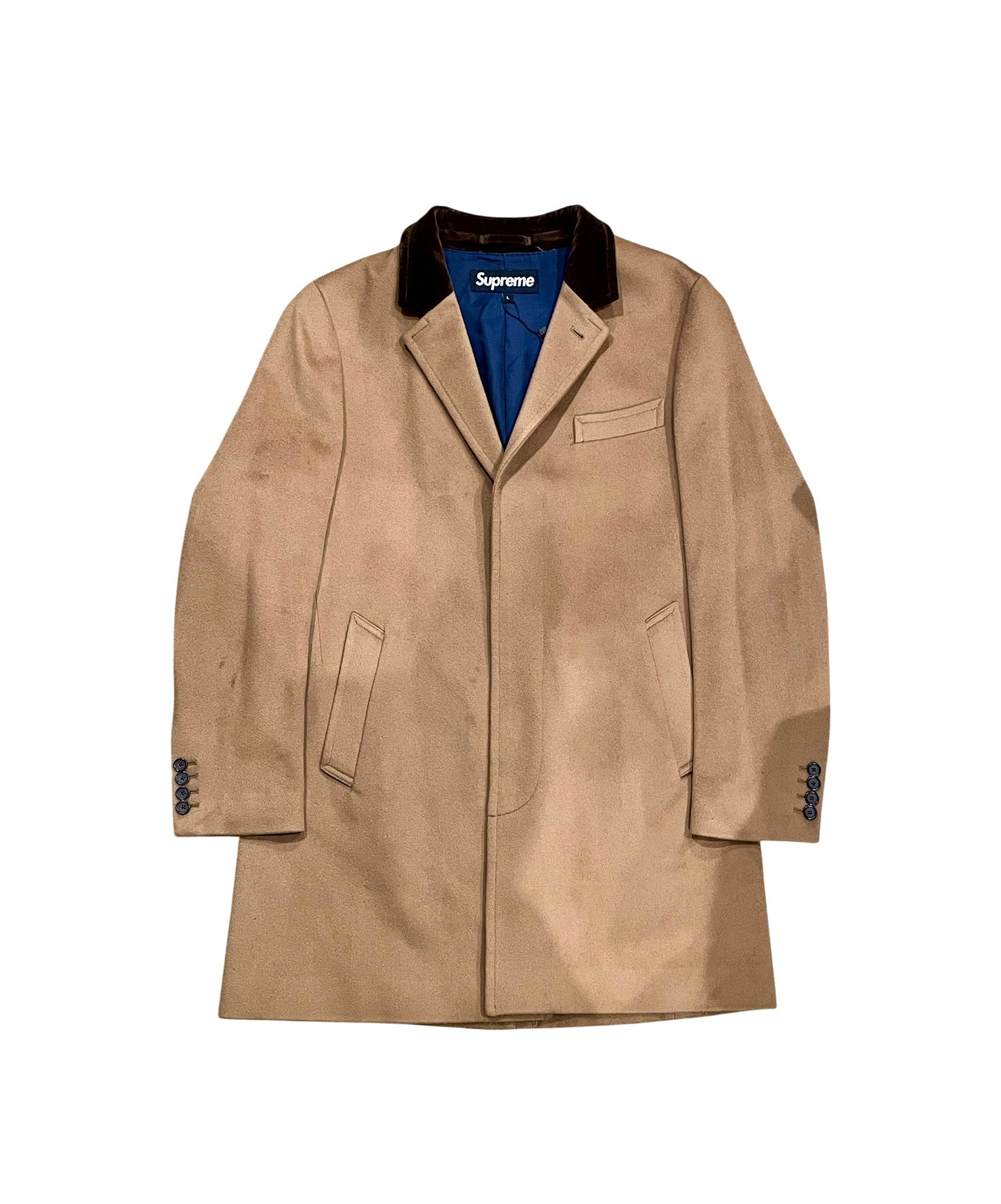 Supreme x Loro Piana Wool Over Tan Coat