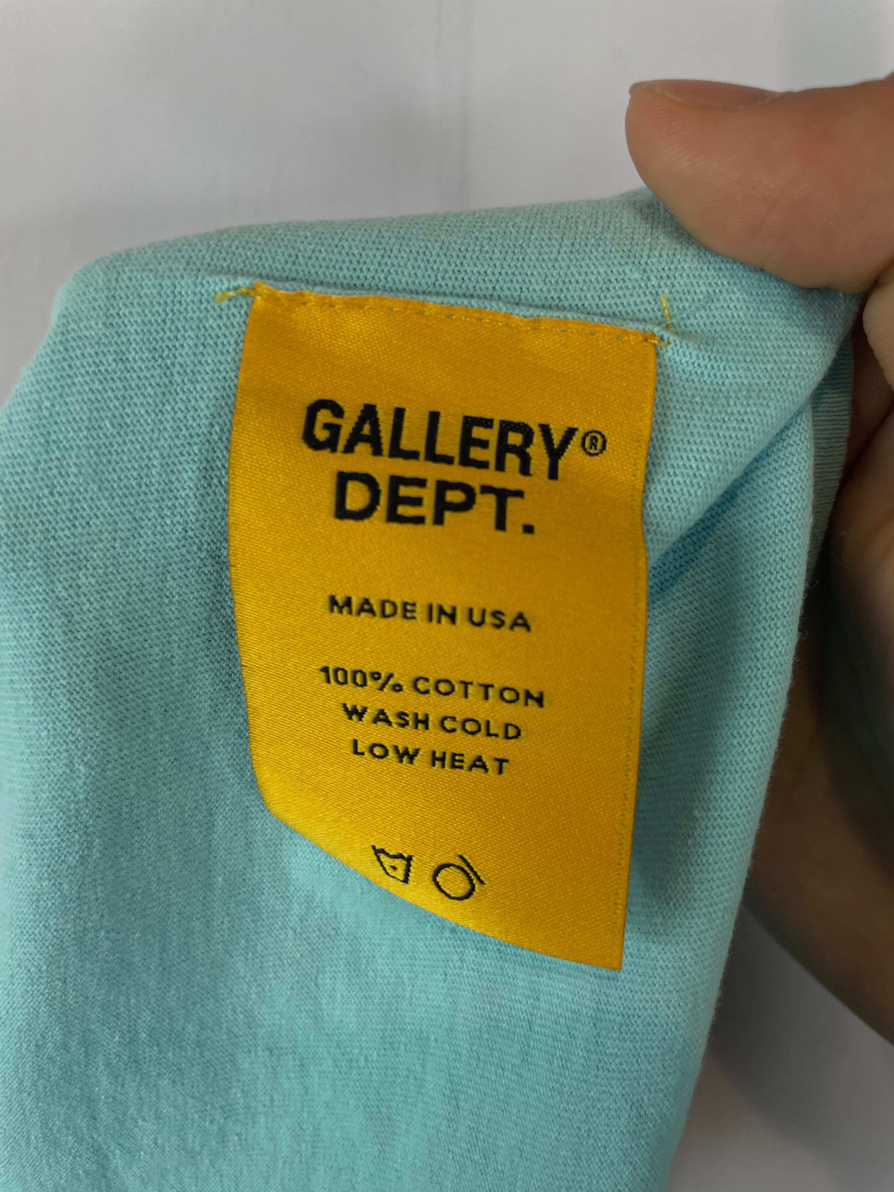 Gallery Dept Tee Blue Orange New Medium