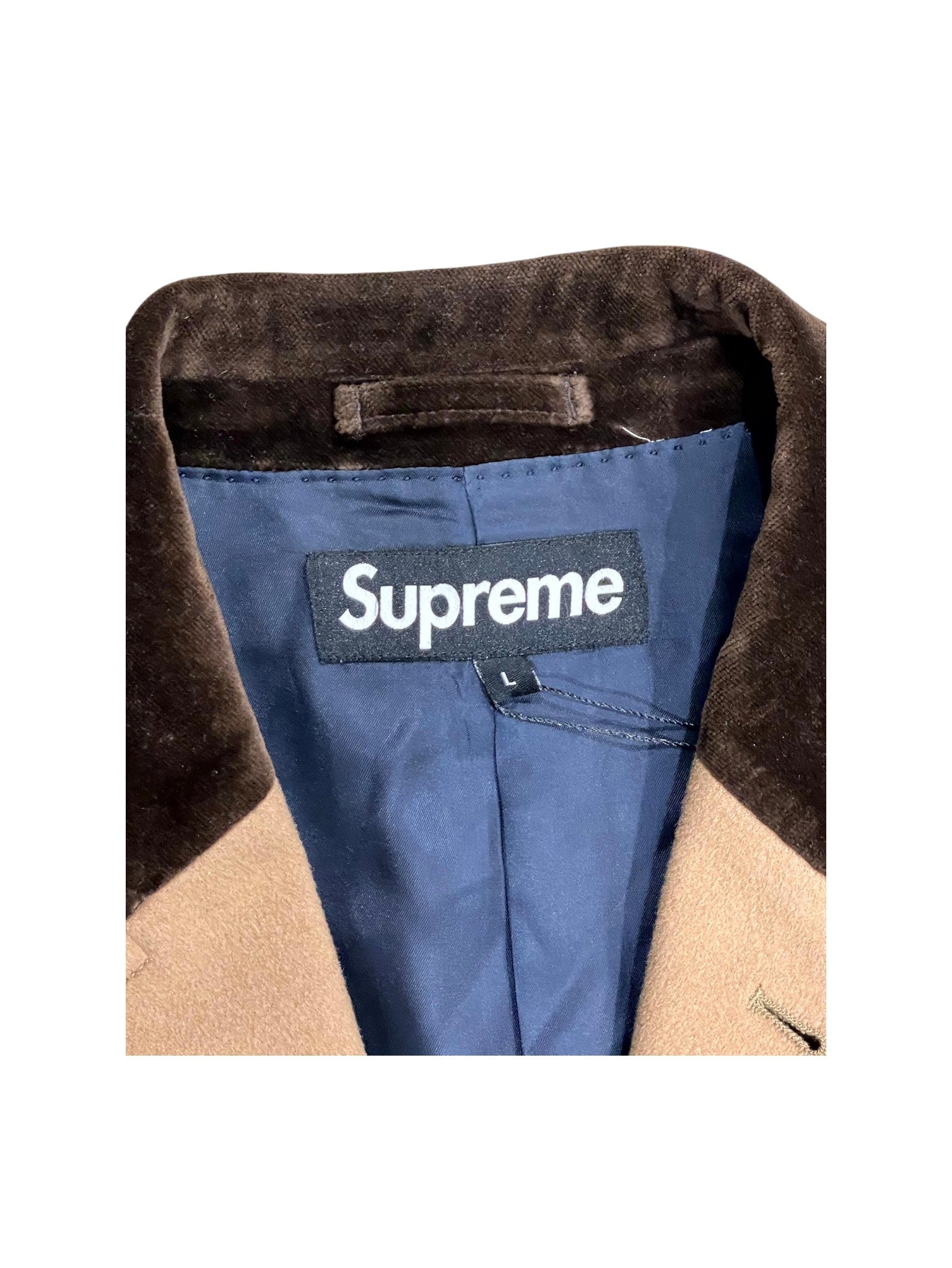 Supreme x Loro Piana Wool Over Tan Coat