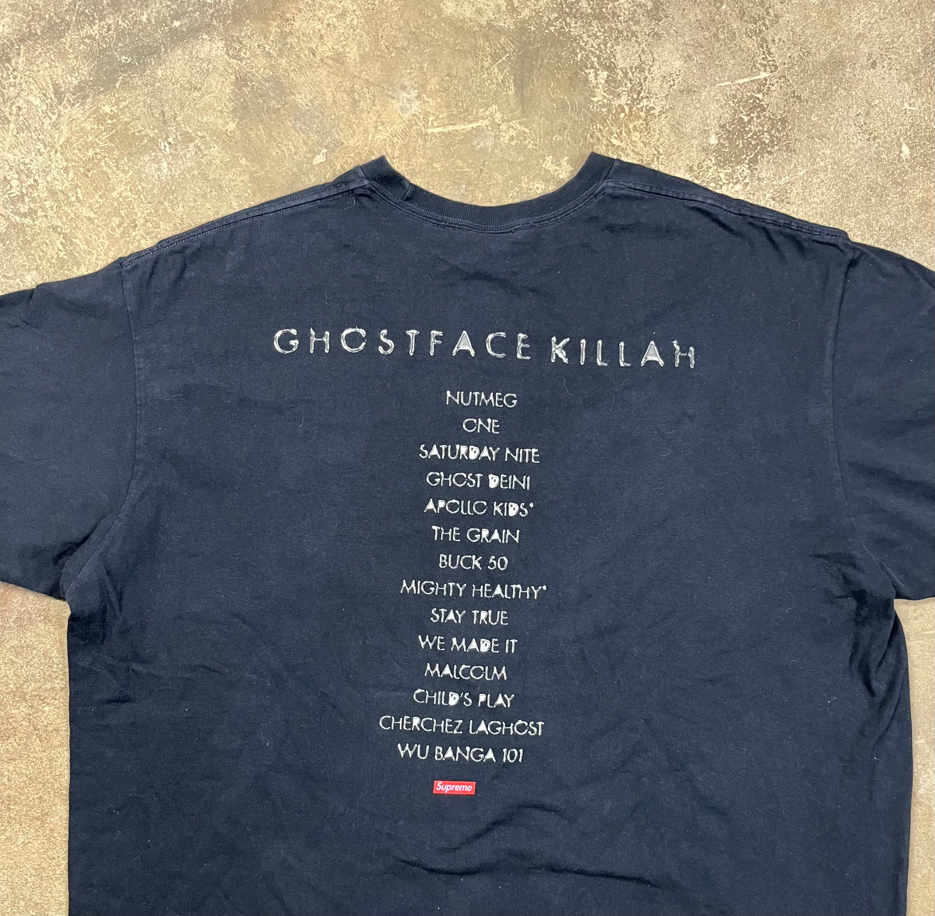 Supreme Clientele Tee Navy Used XL