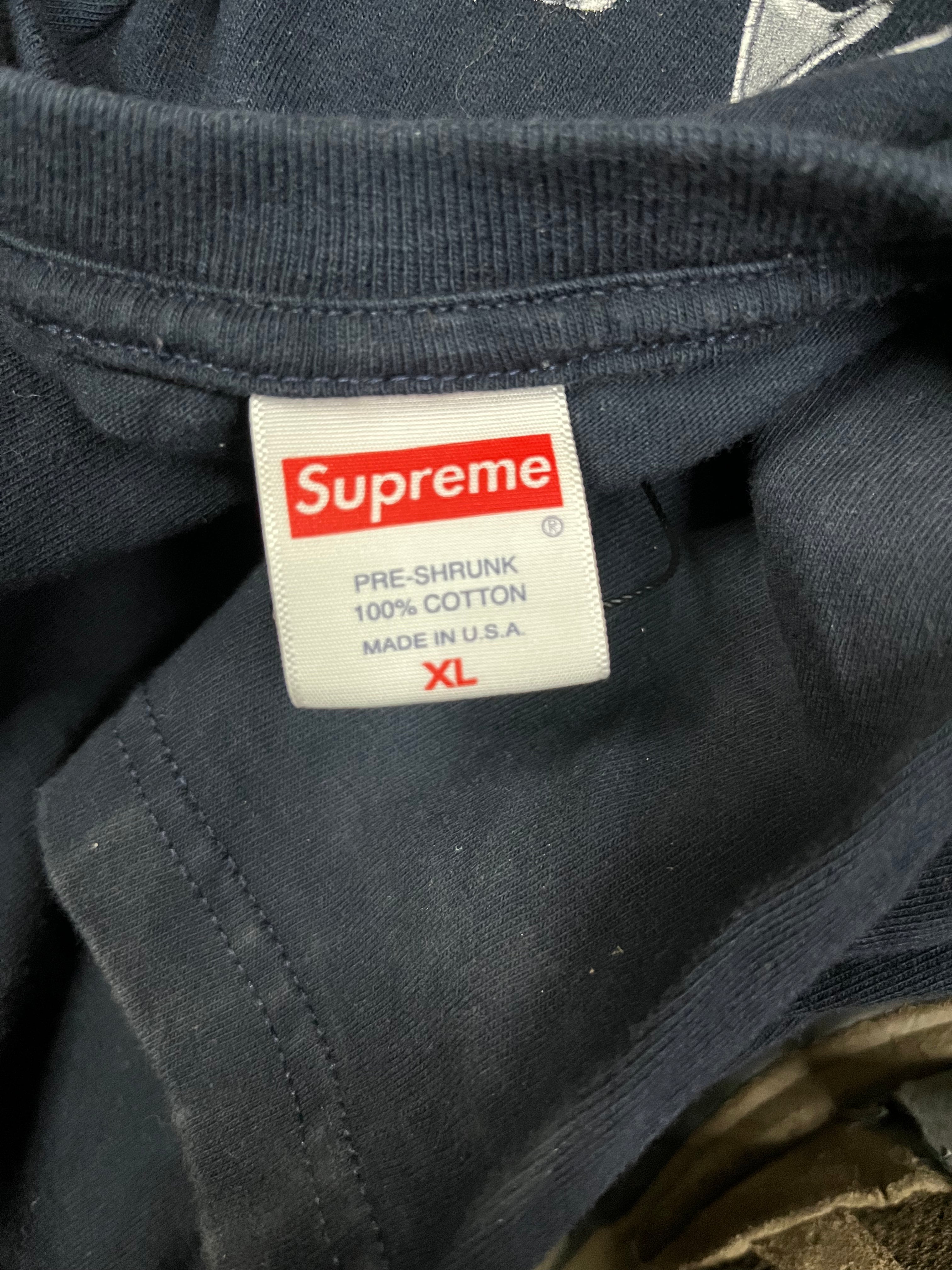 Supreme Clientele Tee Navy Used XL