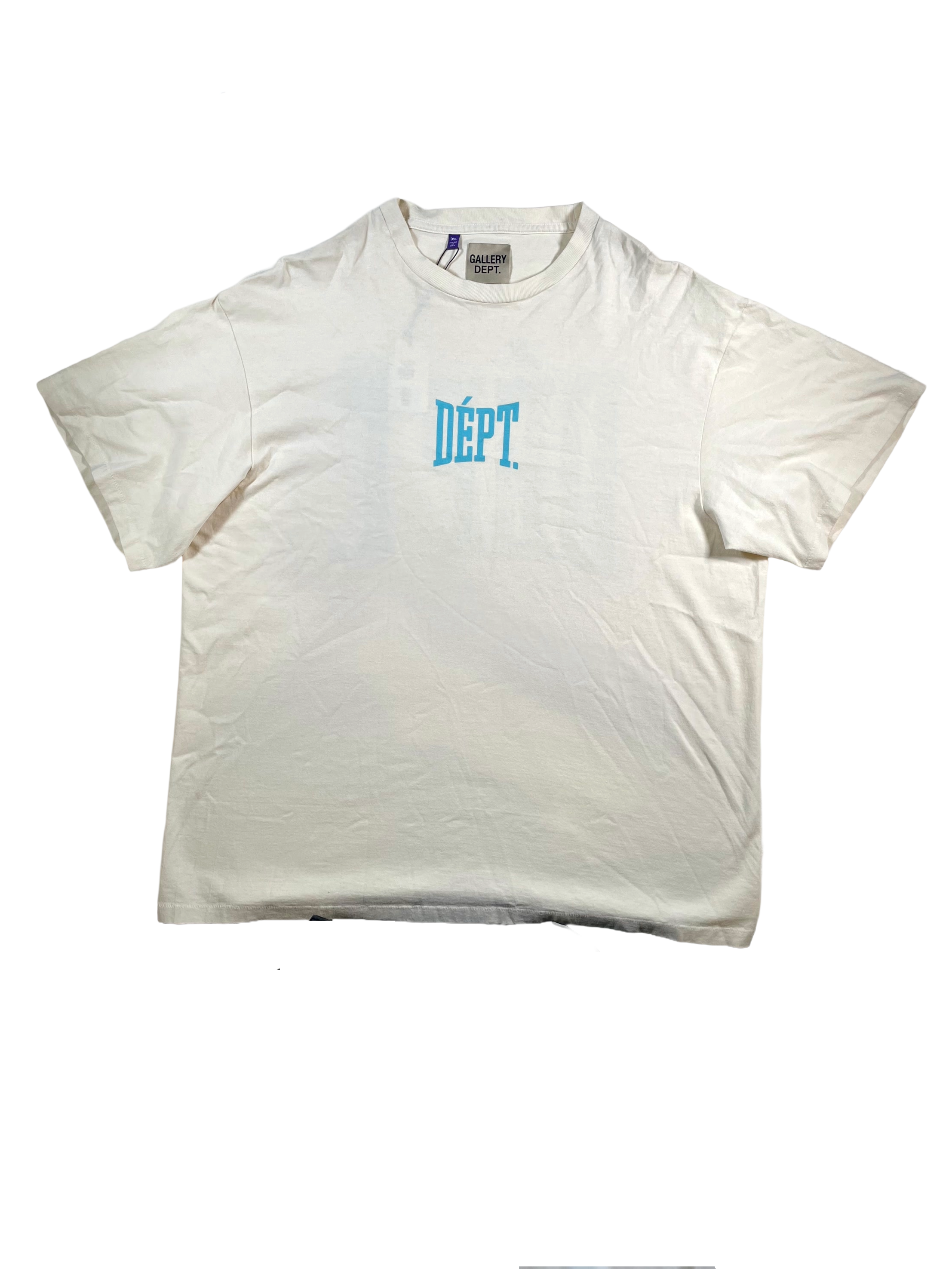 Gallery Dept Cream & Baby Blue Tee