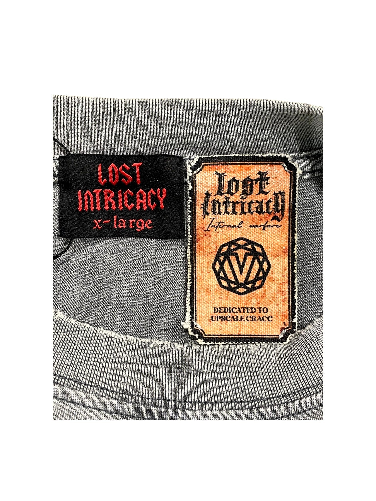 Lost Intricacy "Outline Studded" Grey Tee