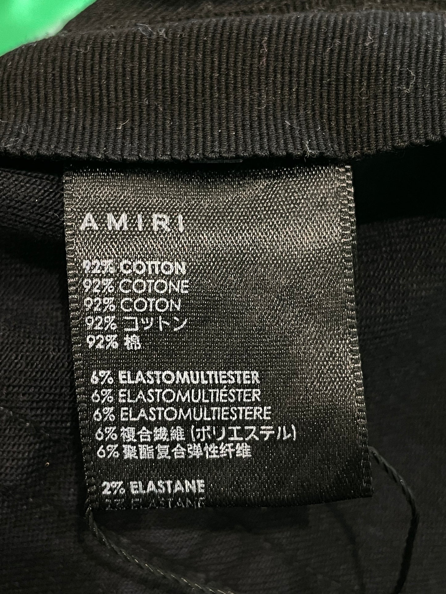 Amiri Brown Plaid Patch Black Jeans