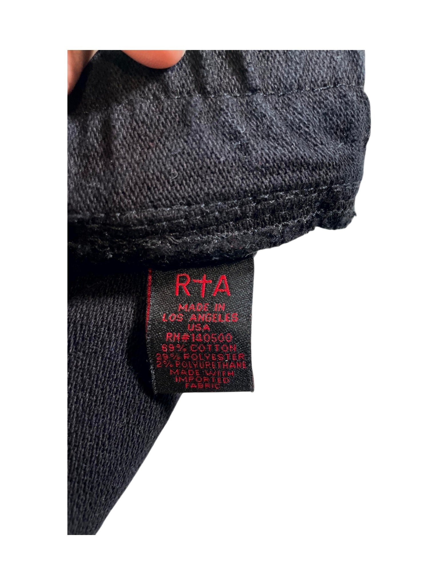 RTA Black Cargo Pants