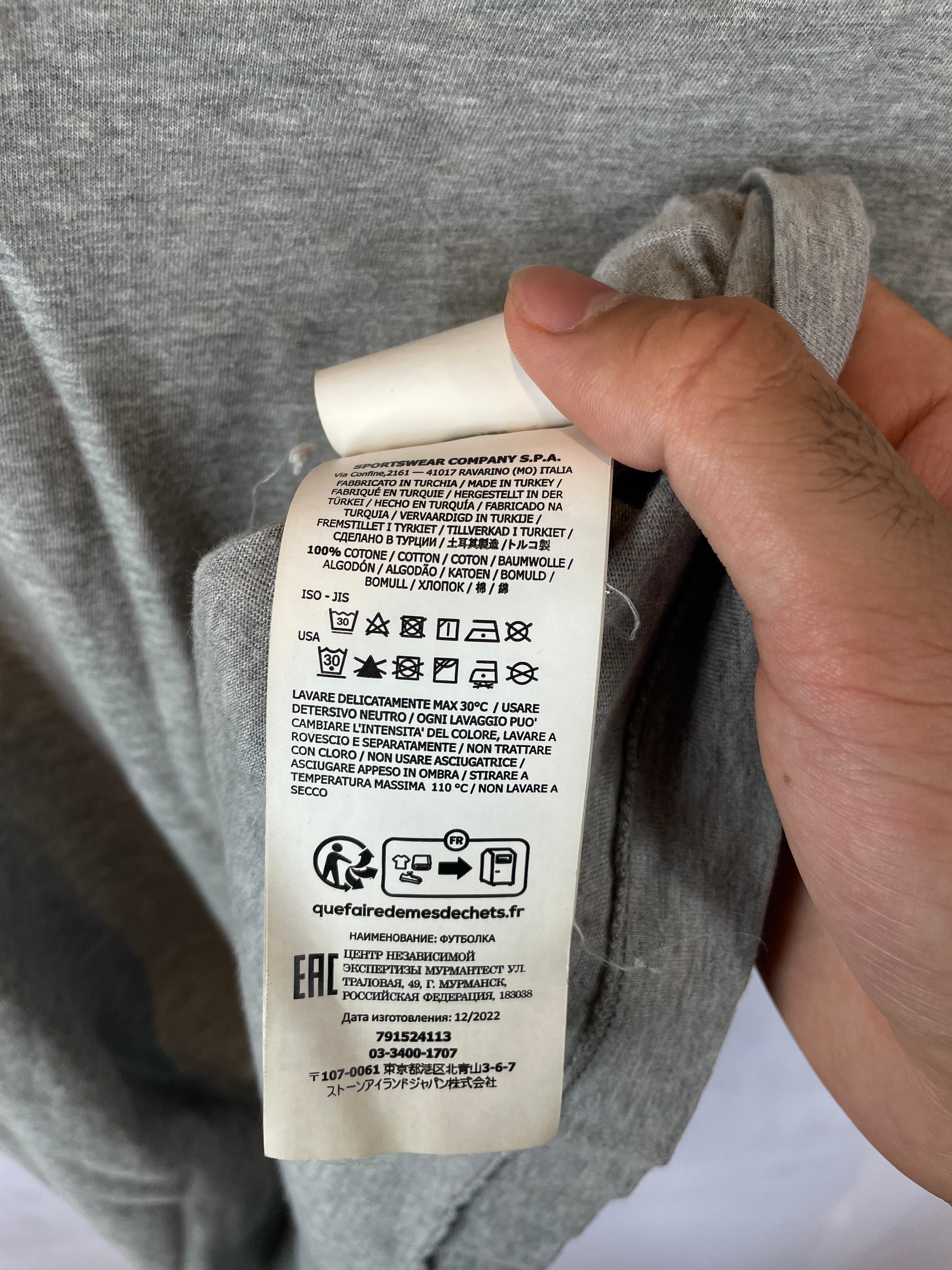 Stone Island Tee Grey Used Medium