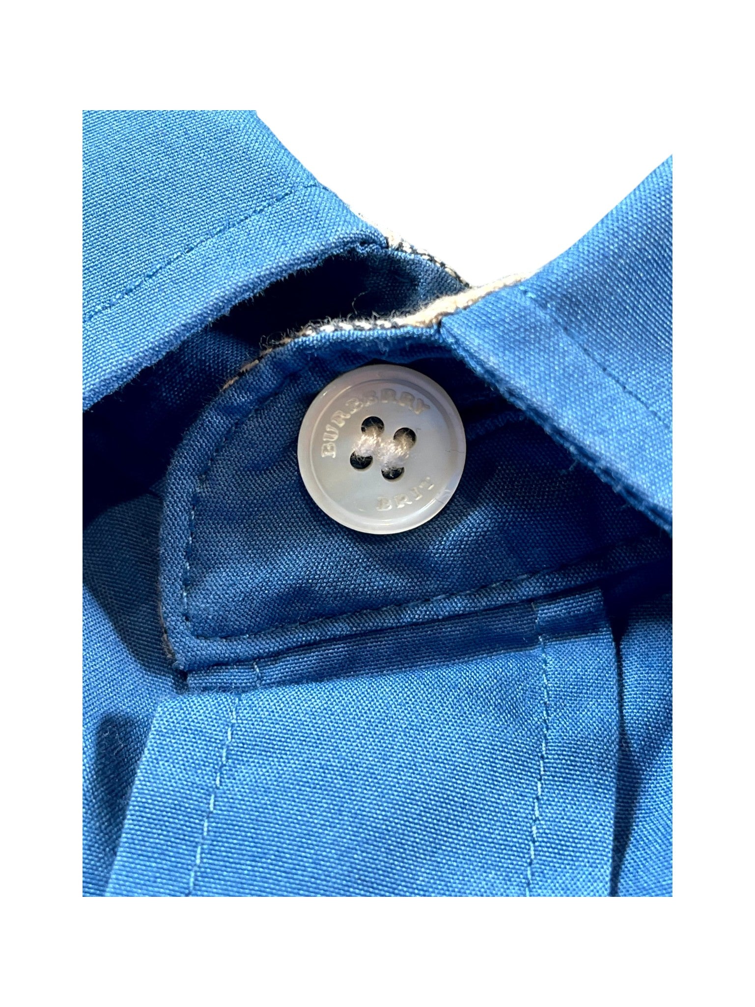 Burberry Button Up Blue Shirt