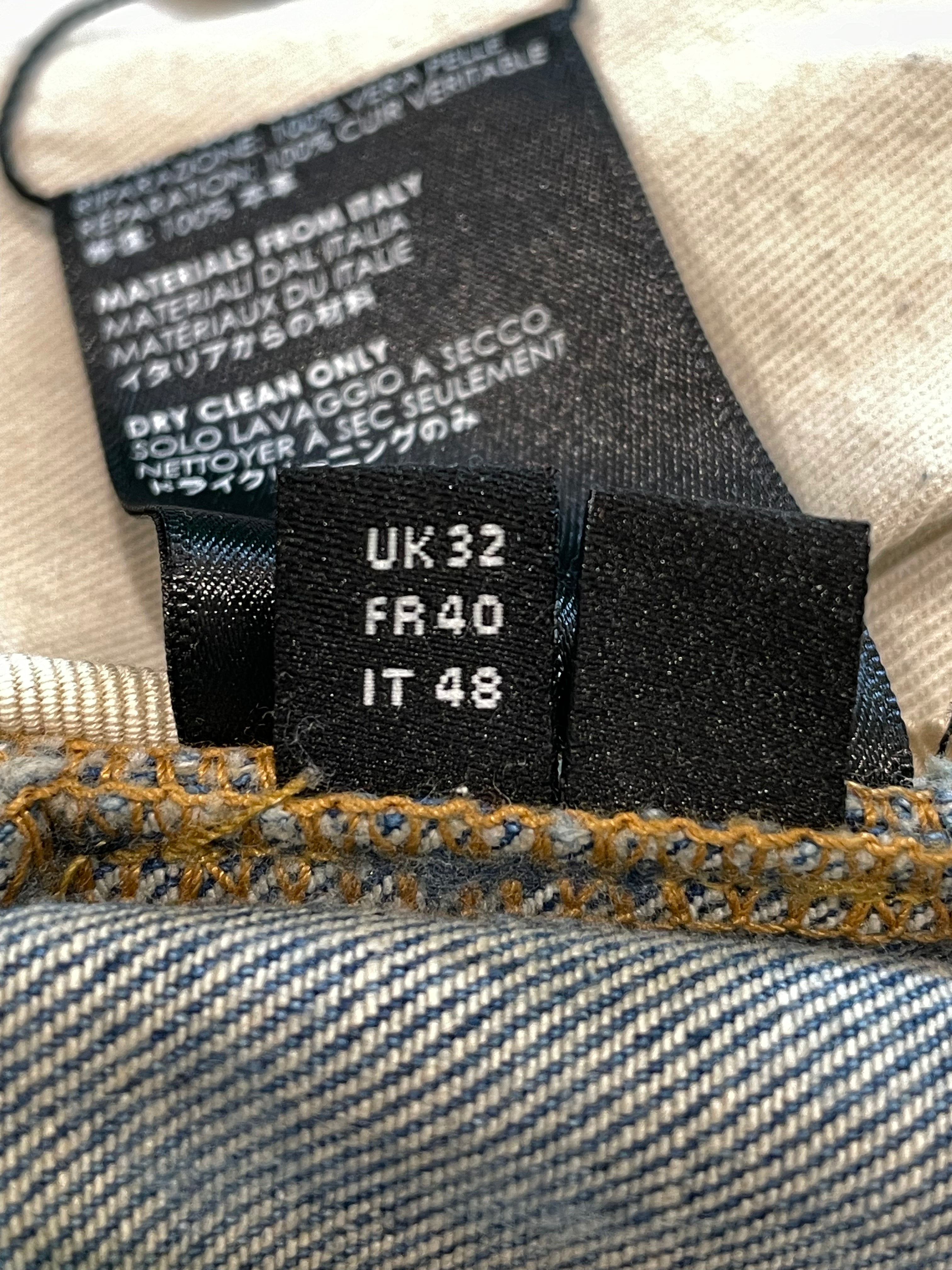 Amiri White Side Logo Light Wash Blue Jeans