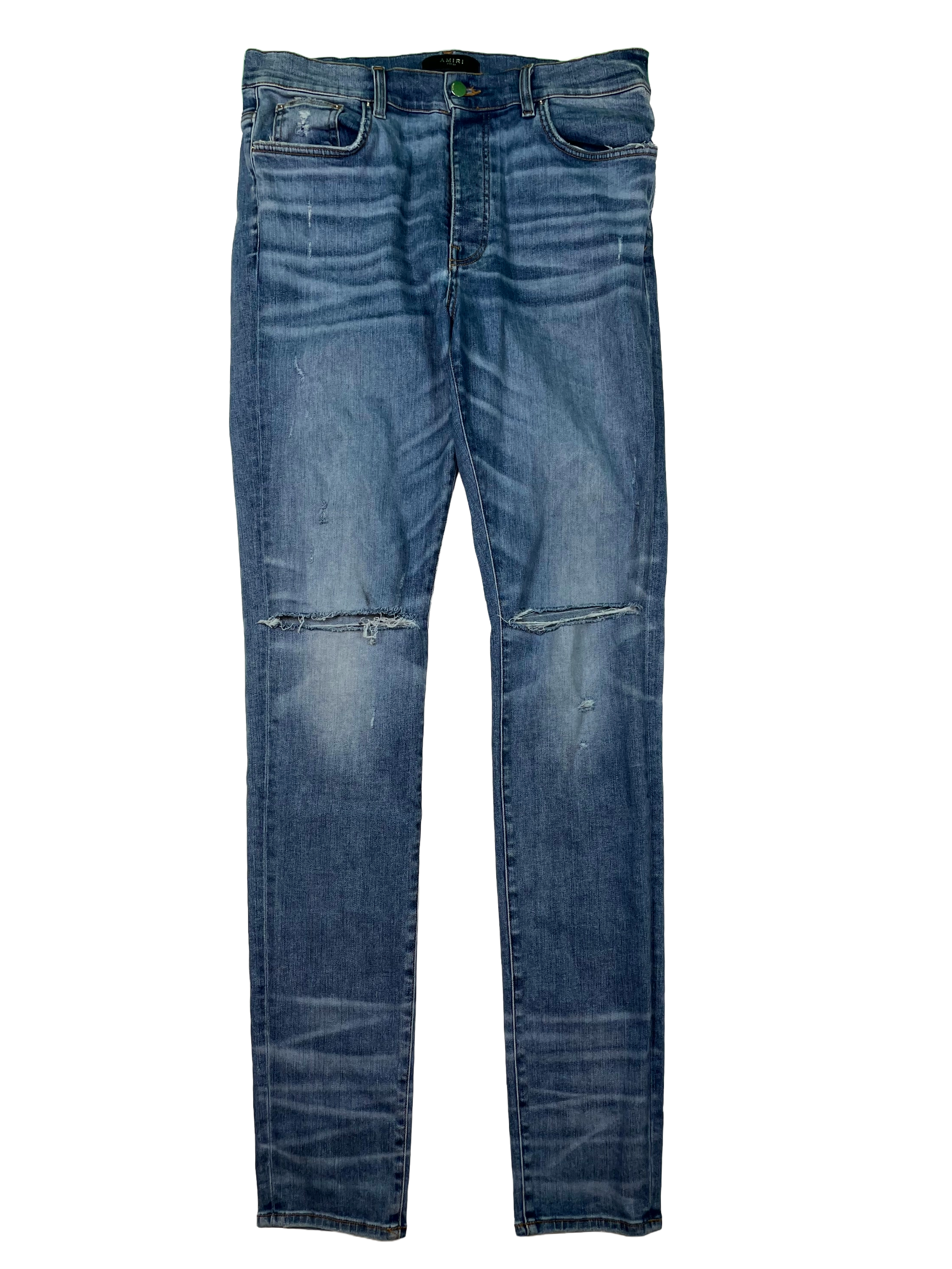 Amiri Plain Thrasher Light Wash Jeans