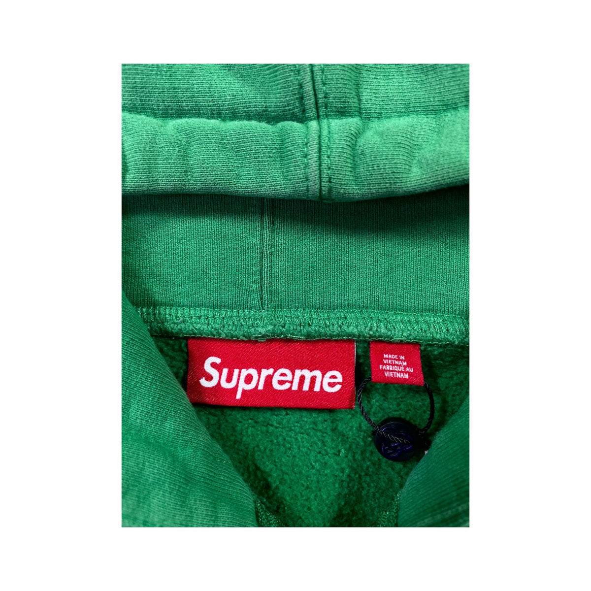 Supreme Small Box Zip Up Green Hoodie