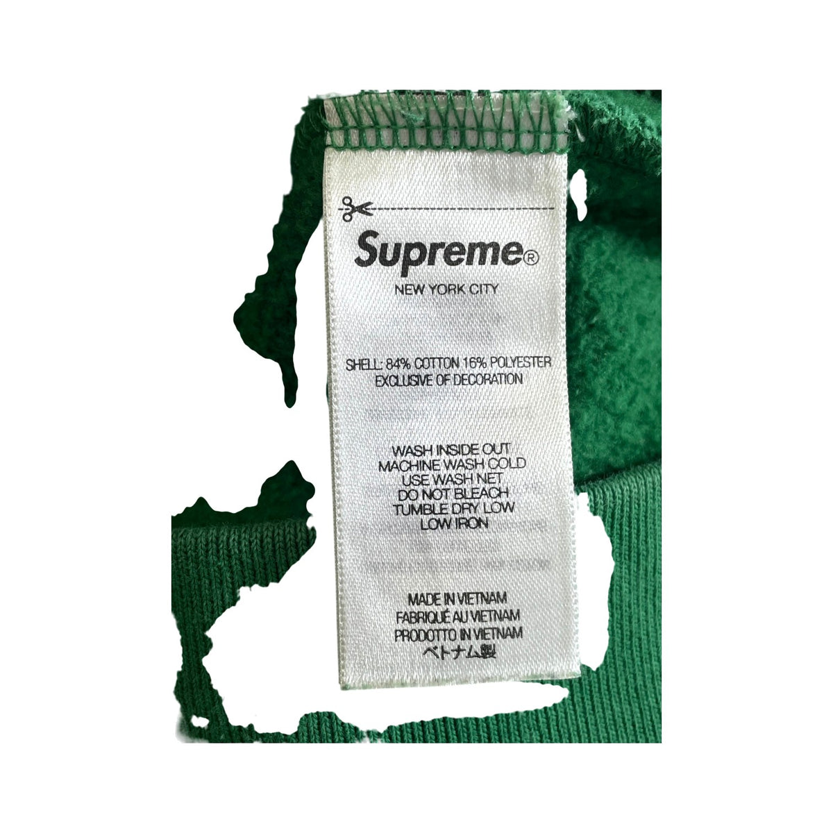 Supreme Small Box Zip Up Green Hoodie