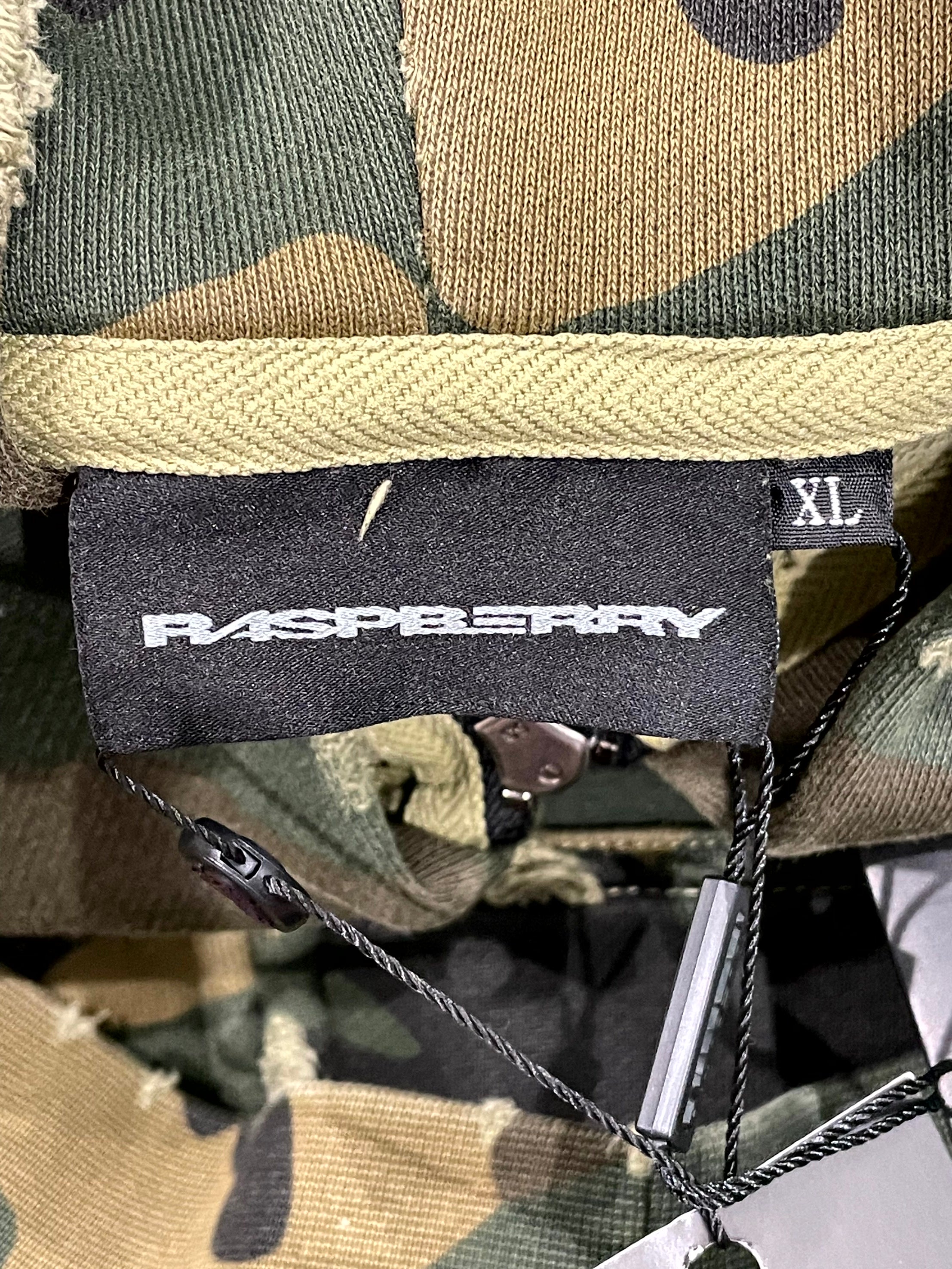 GV Gallery Caution Zip Up Camo Yellow Hoodie