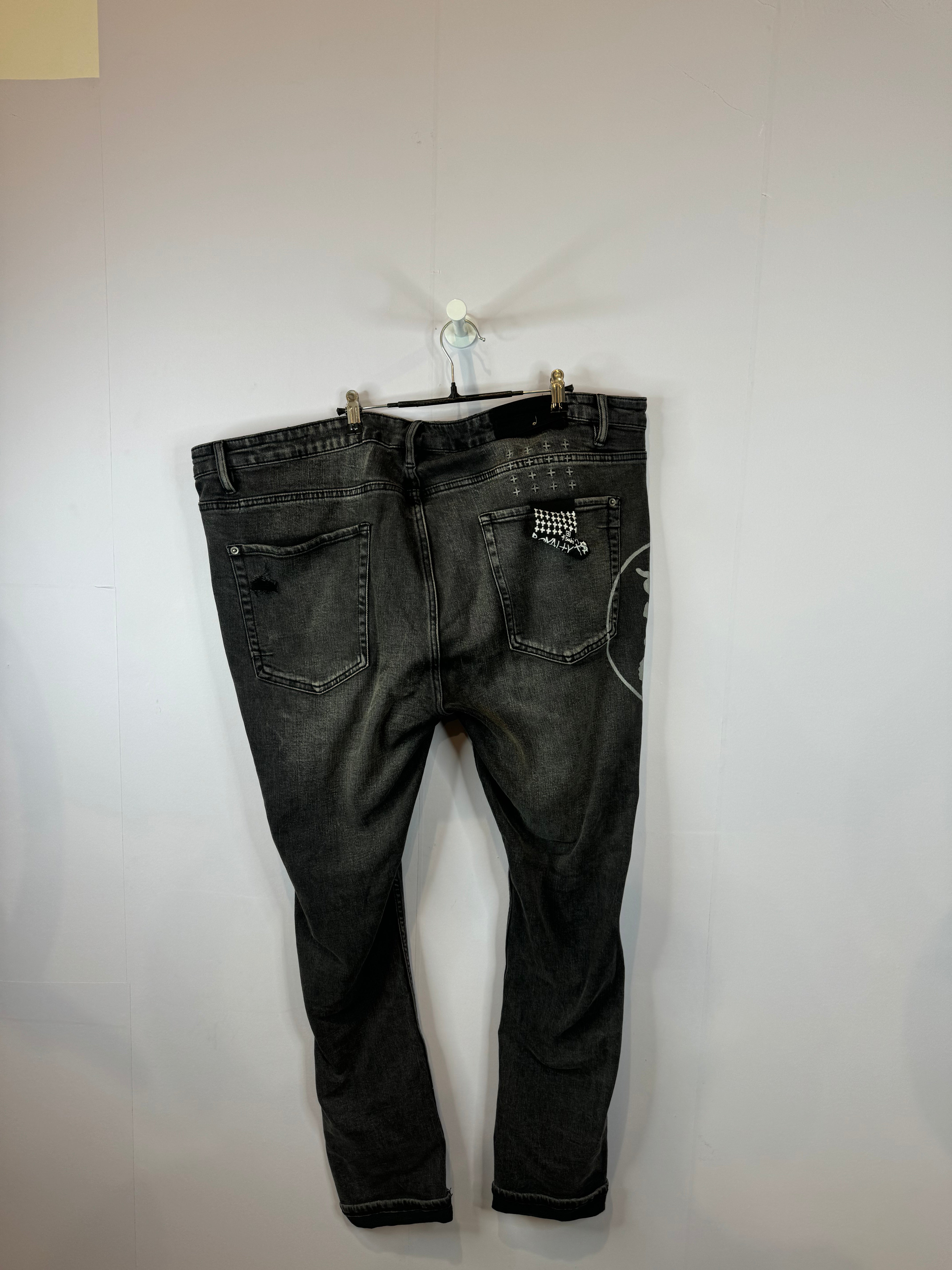 Ksubi Jeans Black Grey Used 42