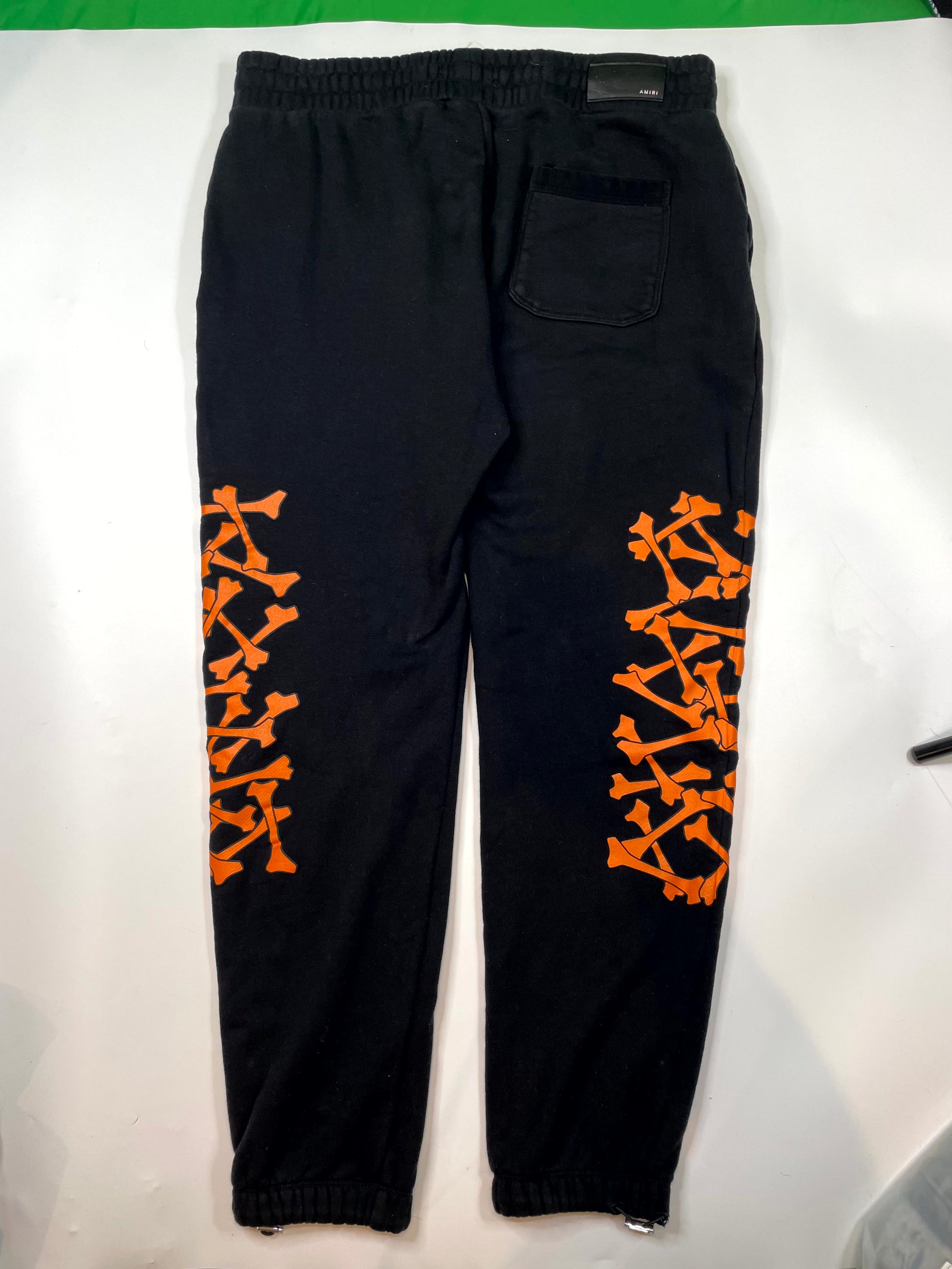 Amiri Bone Black & Orange Sweatpants
