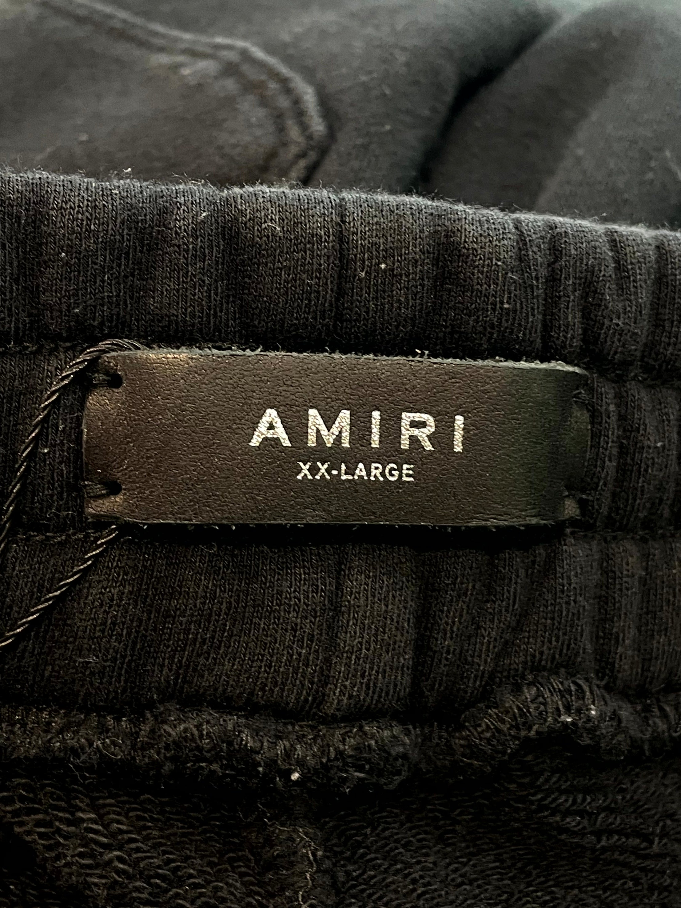 Amiri Bone Black & Orange Sweatpants