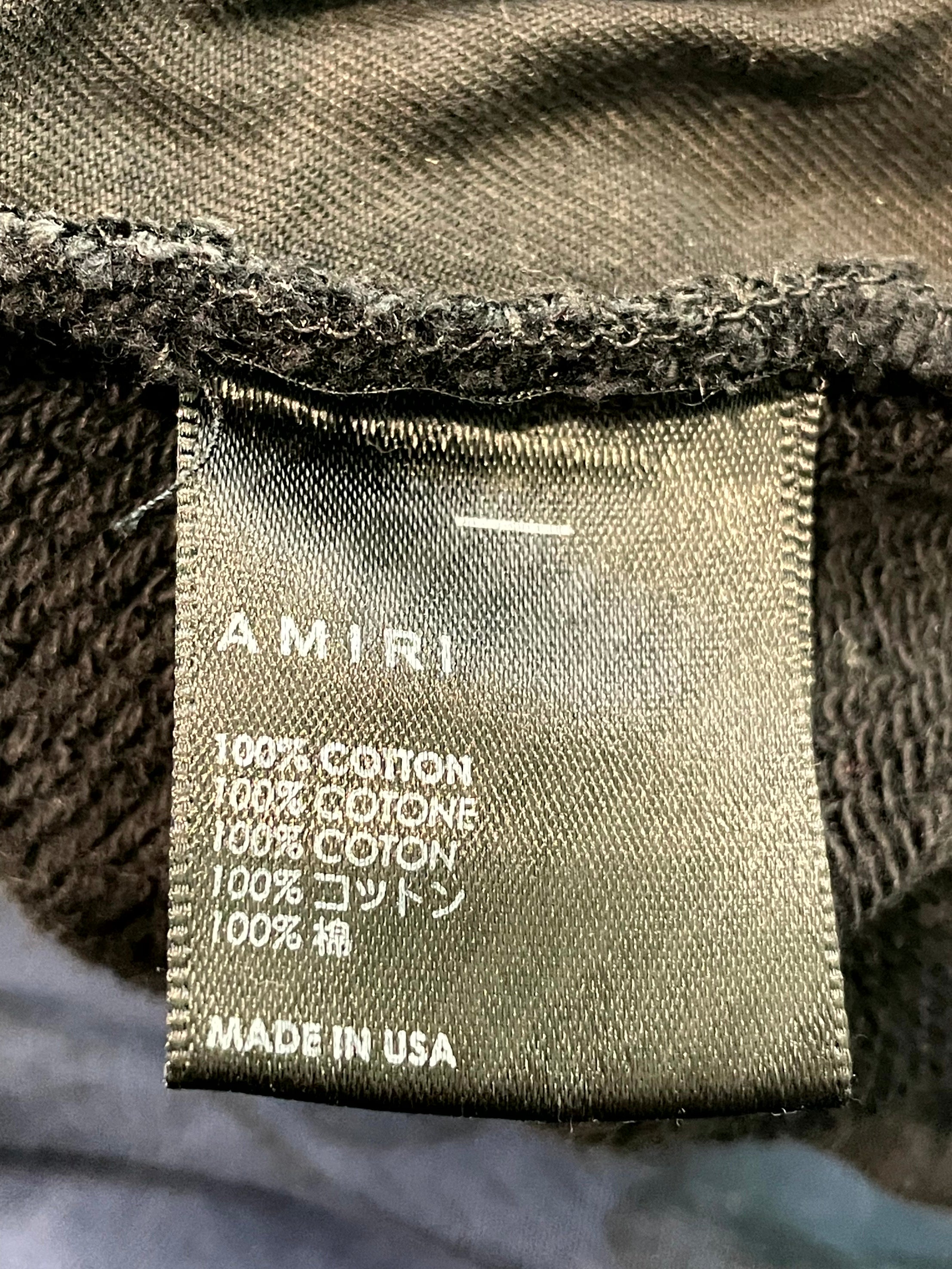 Amiri Bone Black & Orange Sweatpants