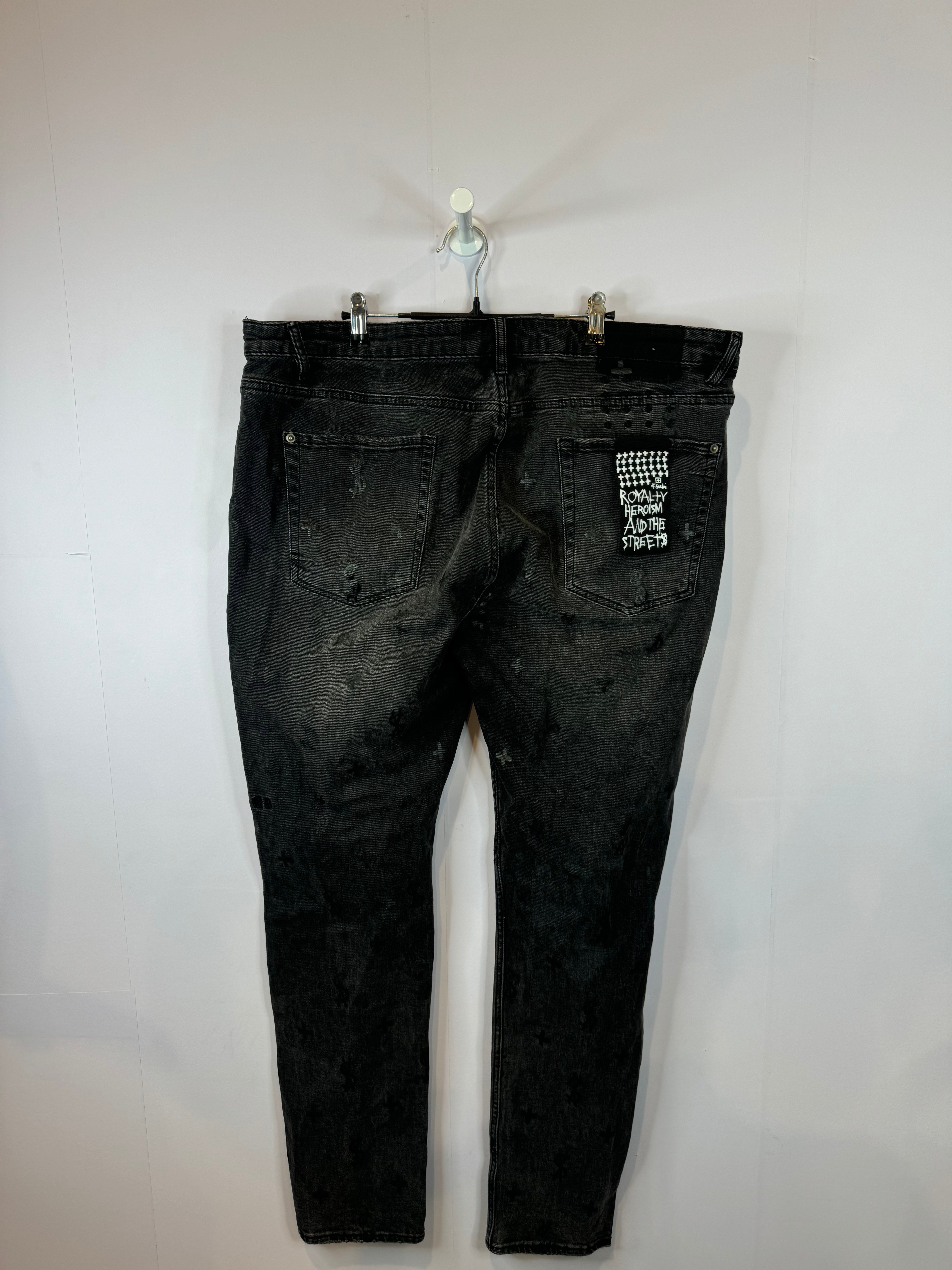 Ksubi Jeans Black XS Monogram Used 42