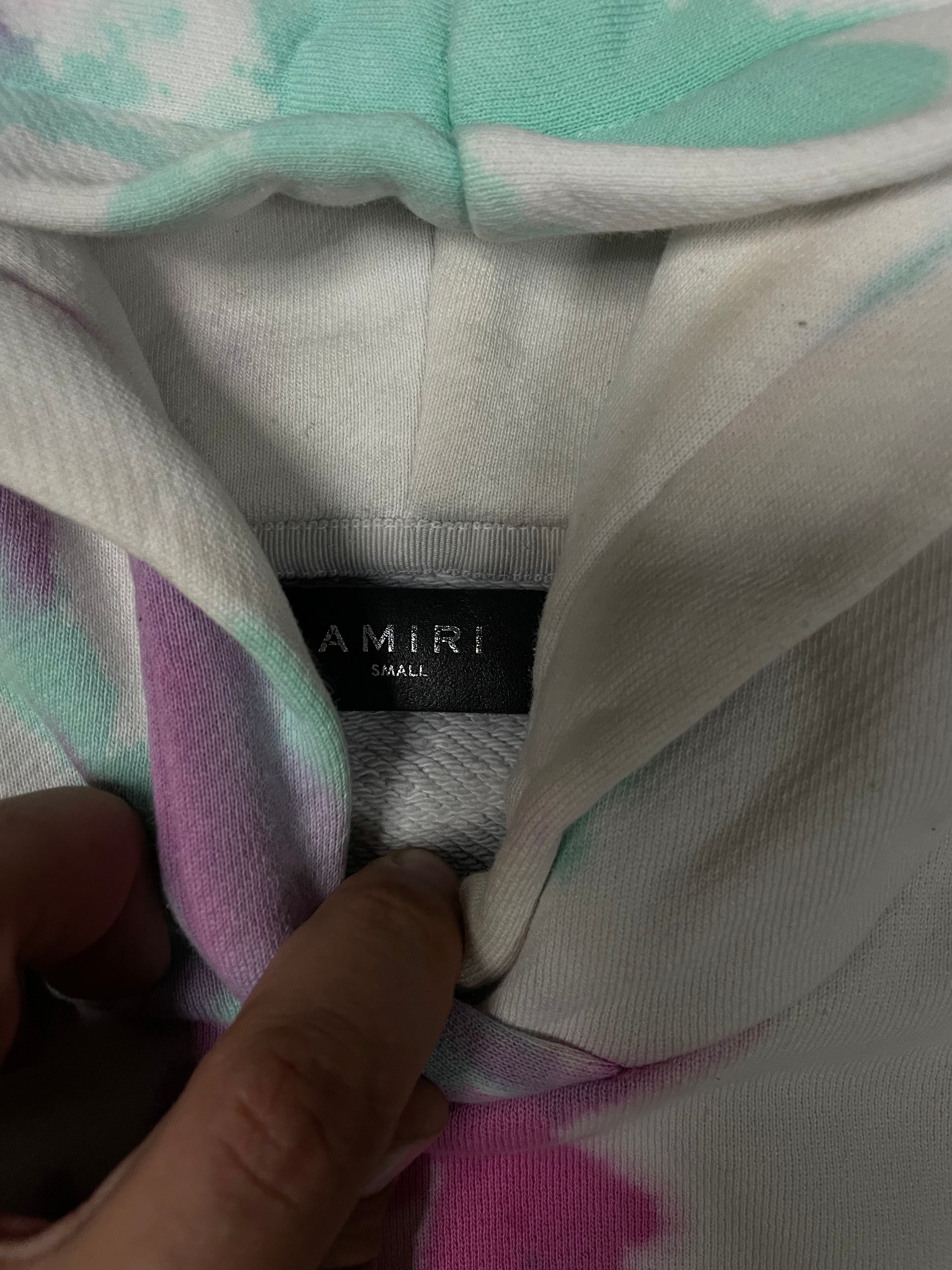 Amiri Tye Dye White, Pink & Mint Sweatsuit