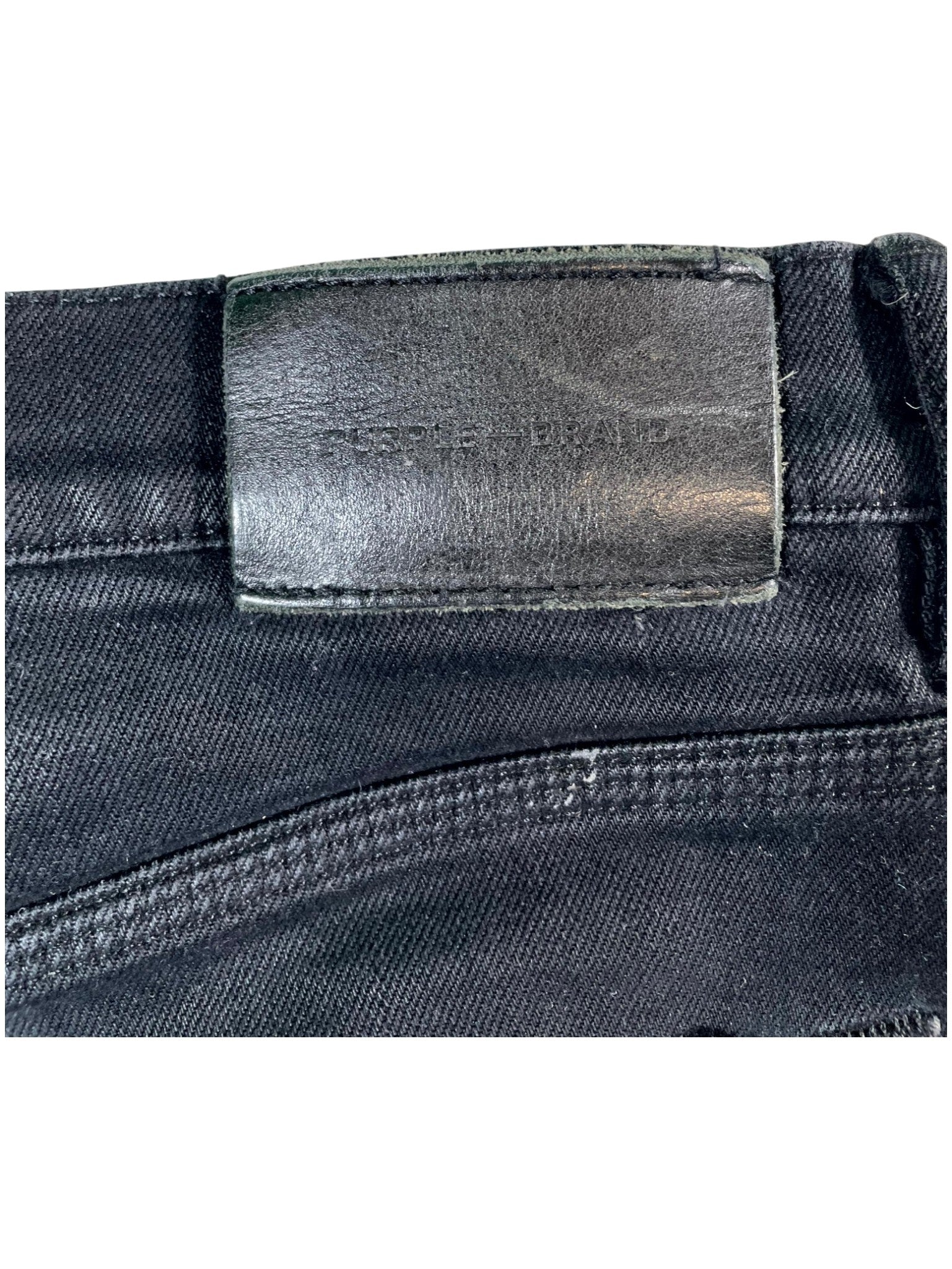 Purple Brand Ripped Black Wash Jeans