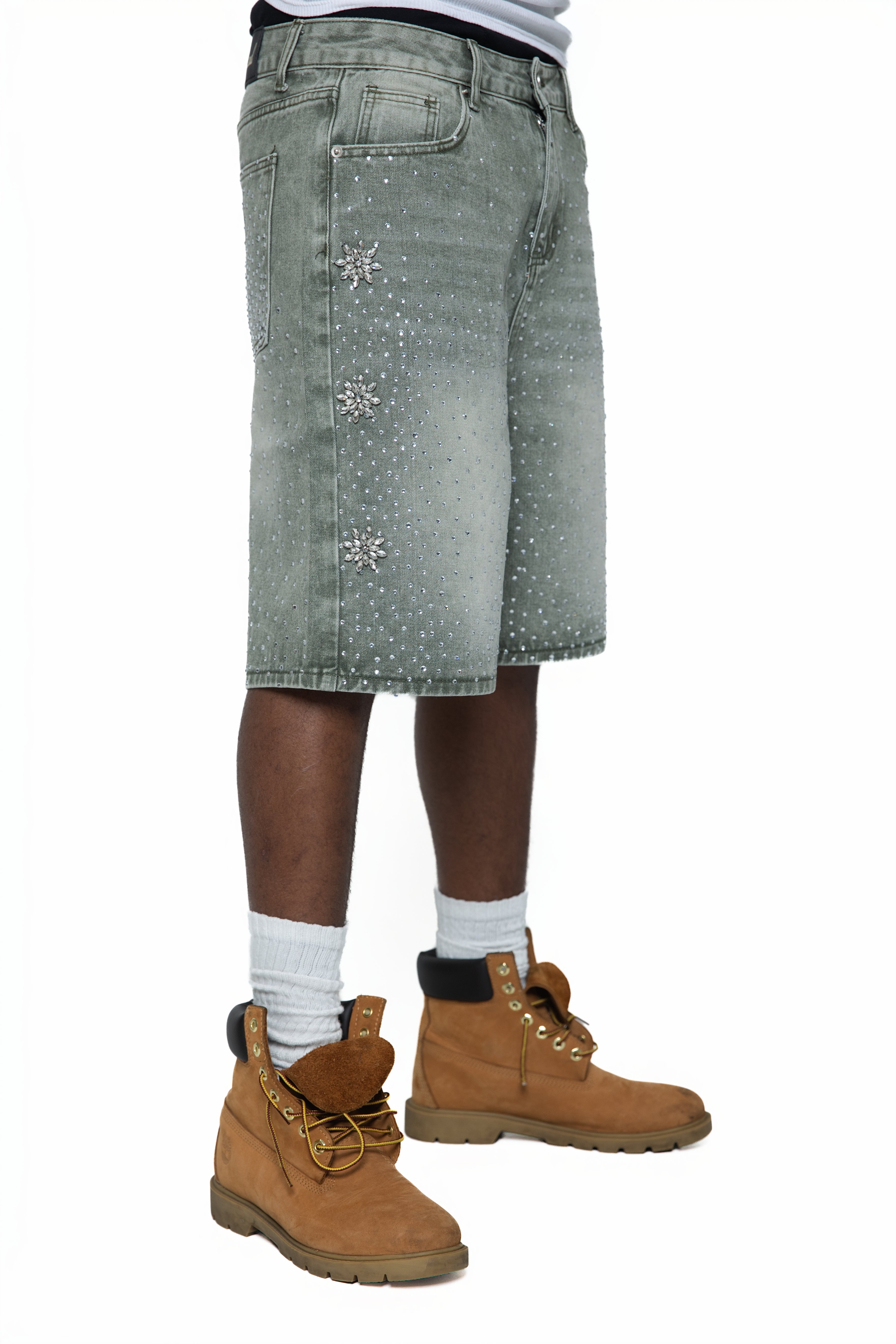 Fraternal Desires 'Astro' Grey Jeans Shorts