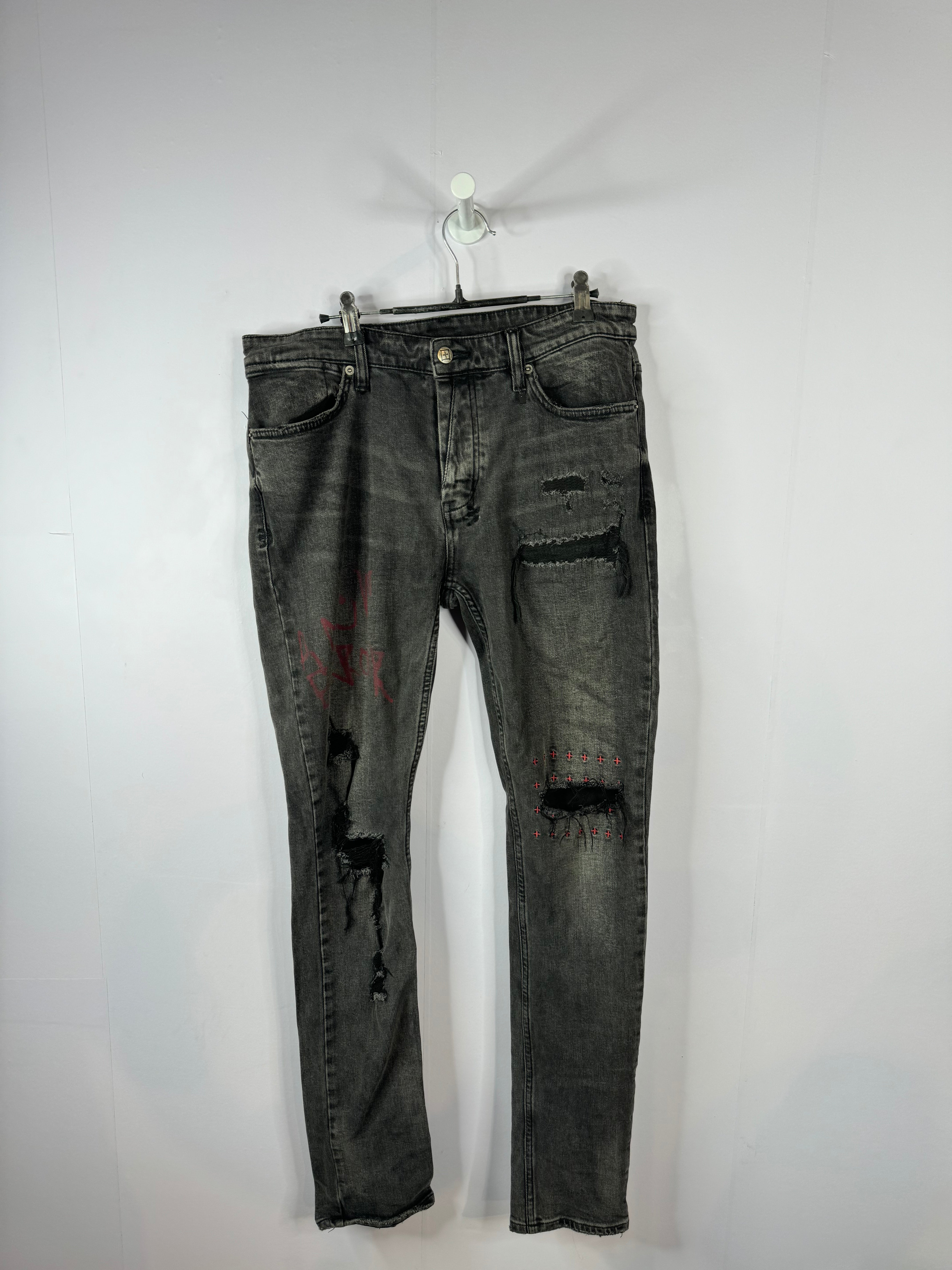 Ksubi Jeans Faded Grey Used 33