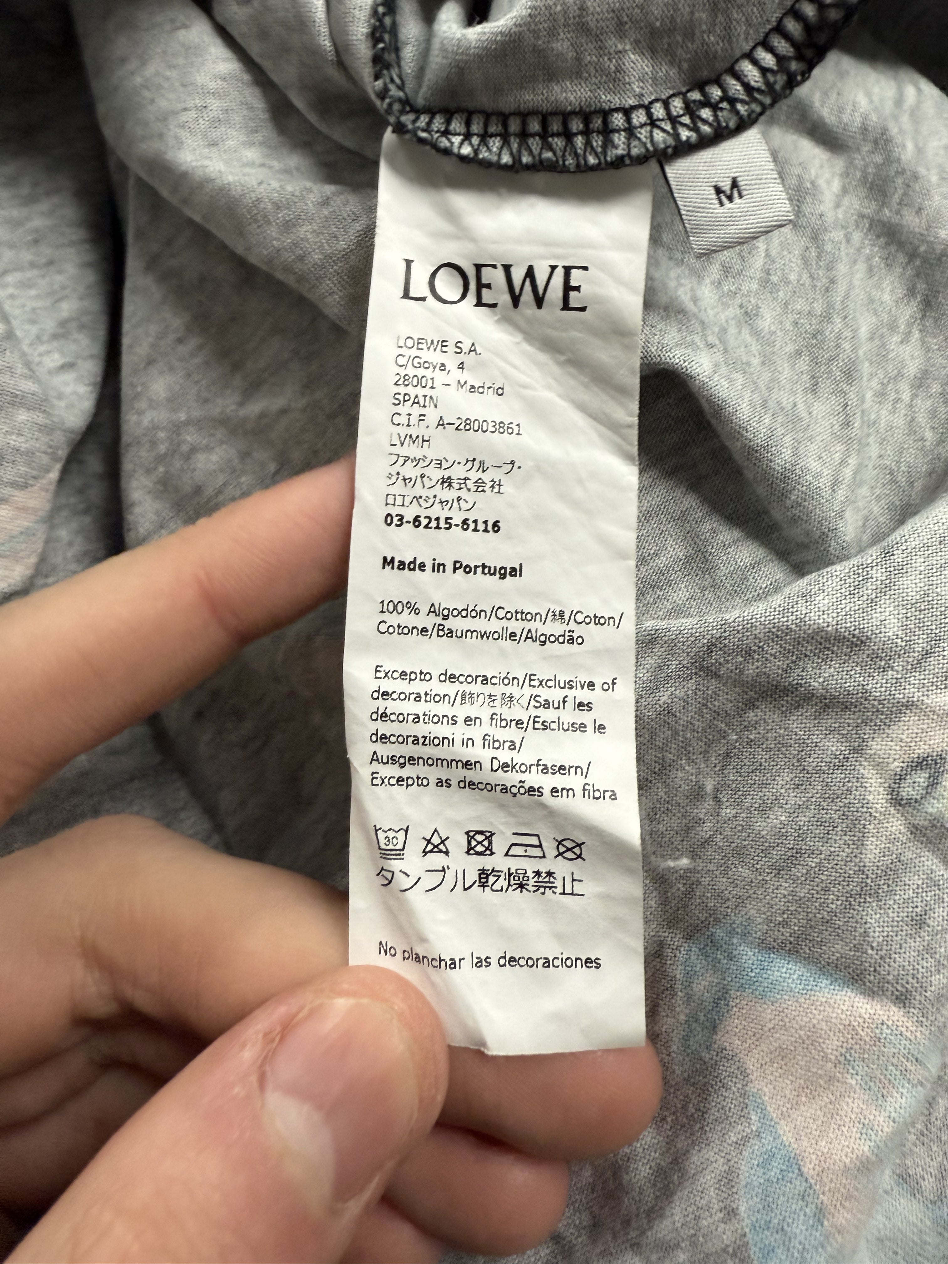 Loewe Tee Black Bird Used Medium