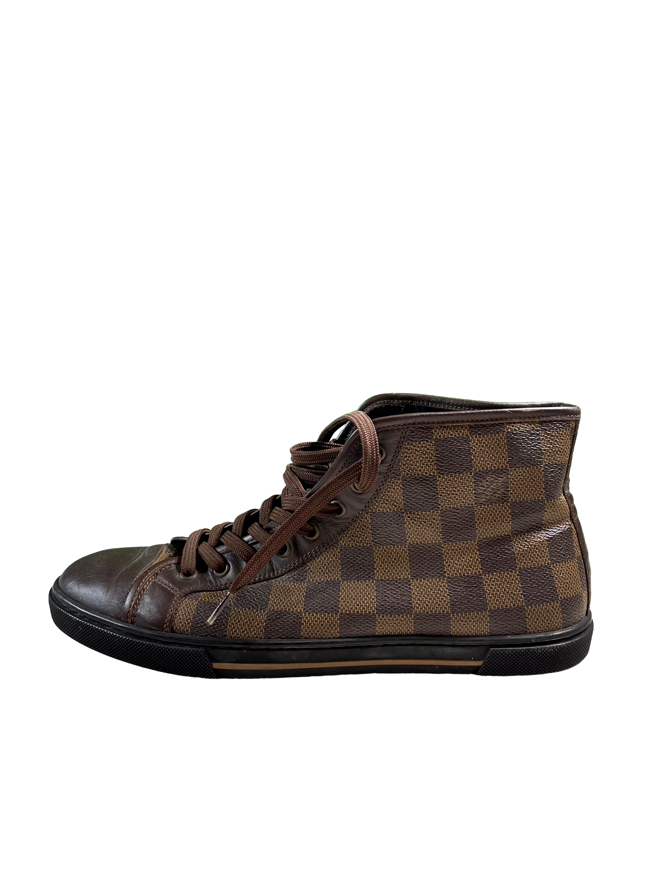 Louis Vuitton Damier High Top Brown Sneakers