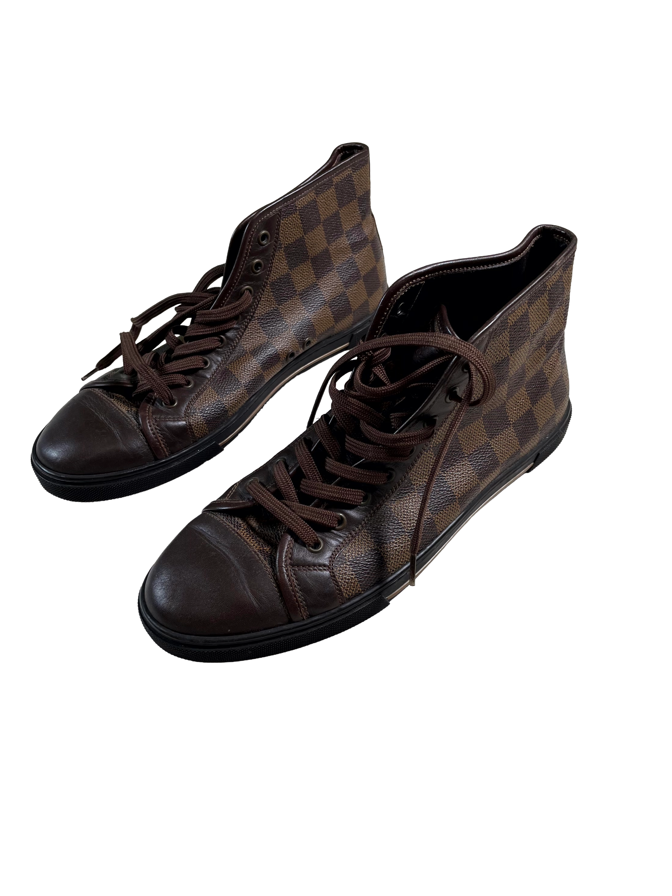 Louis Vuitton Damier High Top Brown Sneakers
