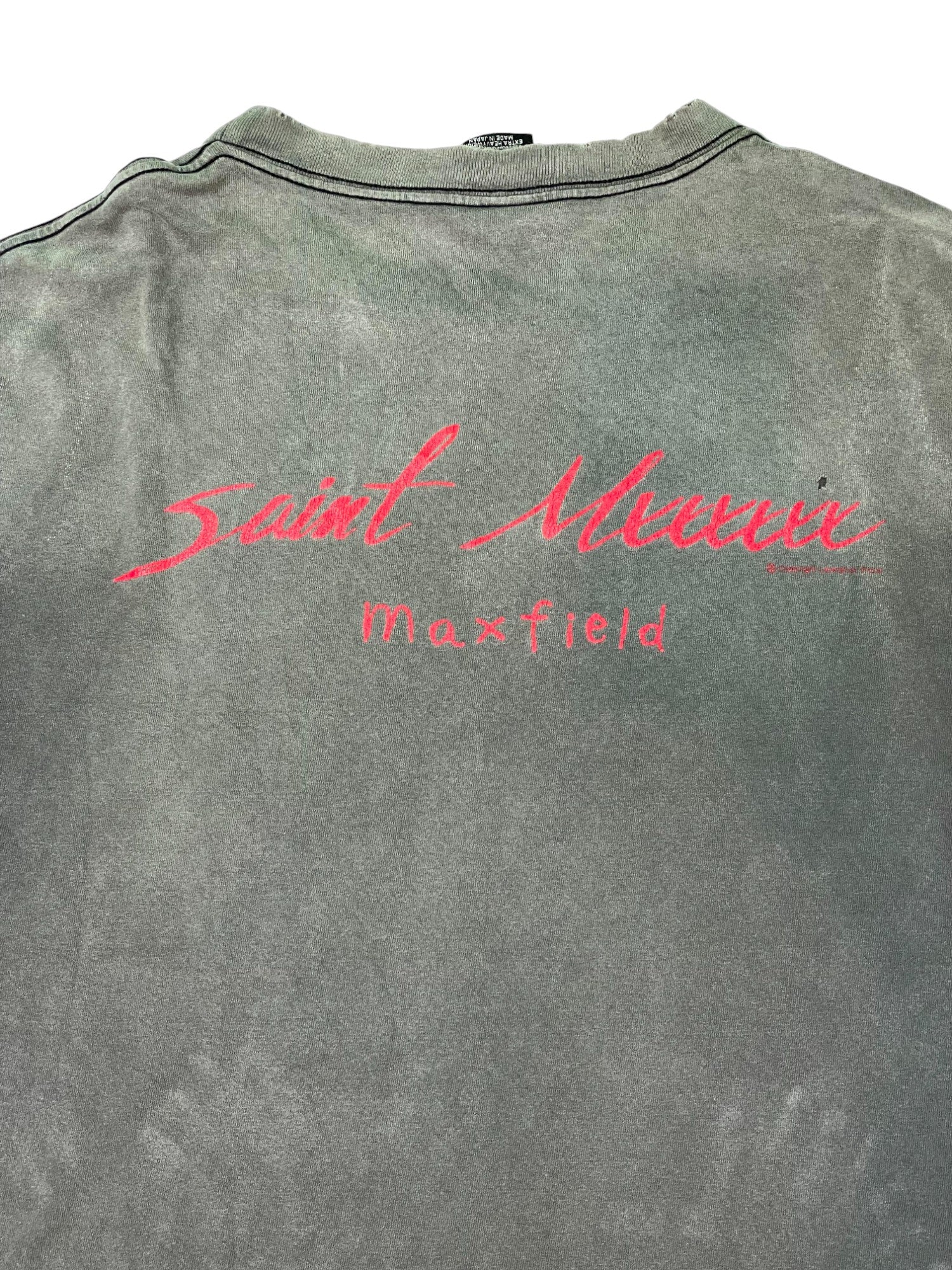 Saint Michael x Maxfield Grey Distressed Tee