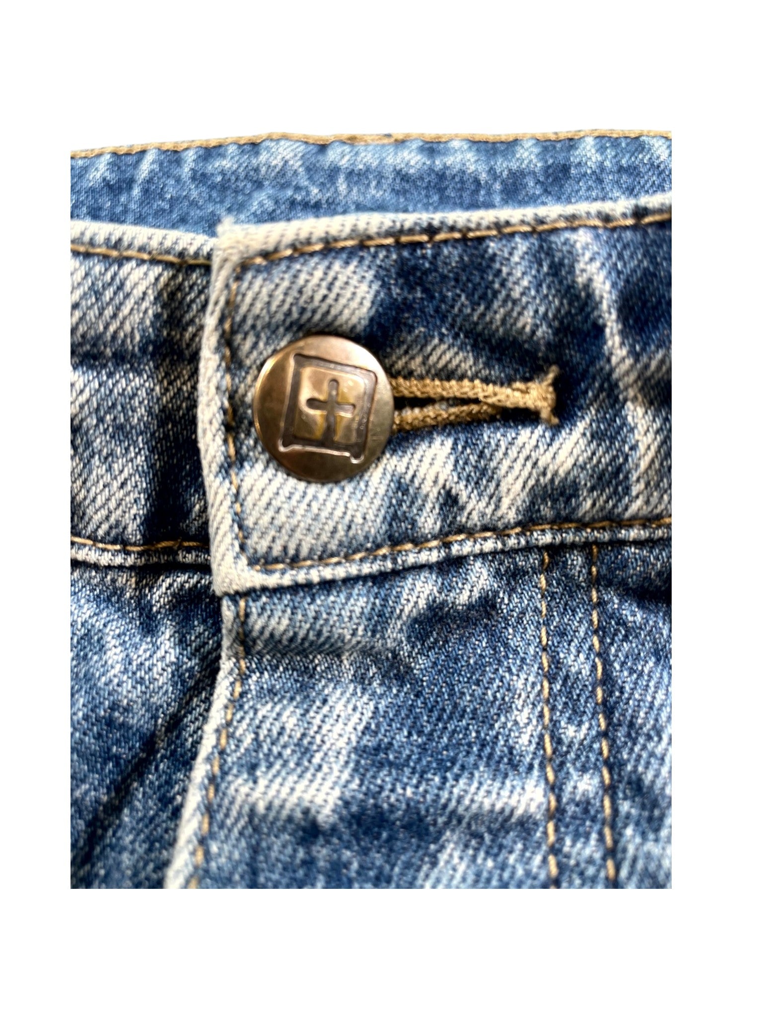 Ksubi "Cheetah Patchwork" Light Wash Jeans