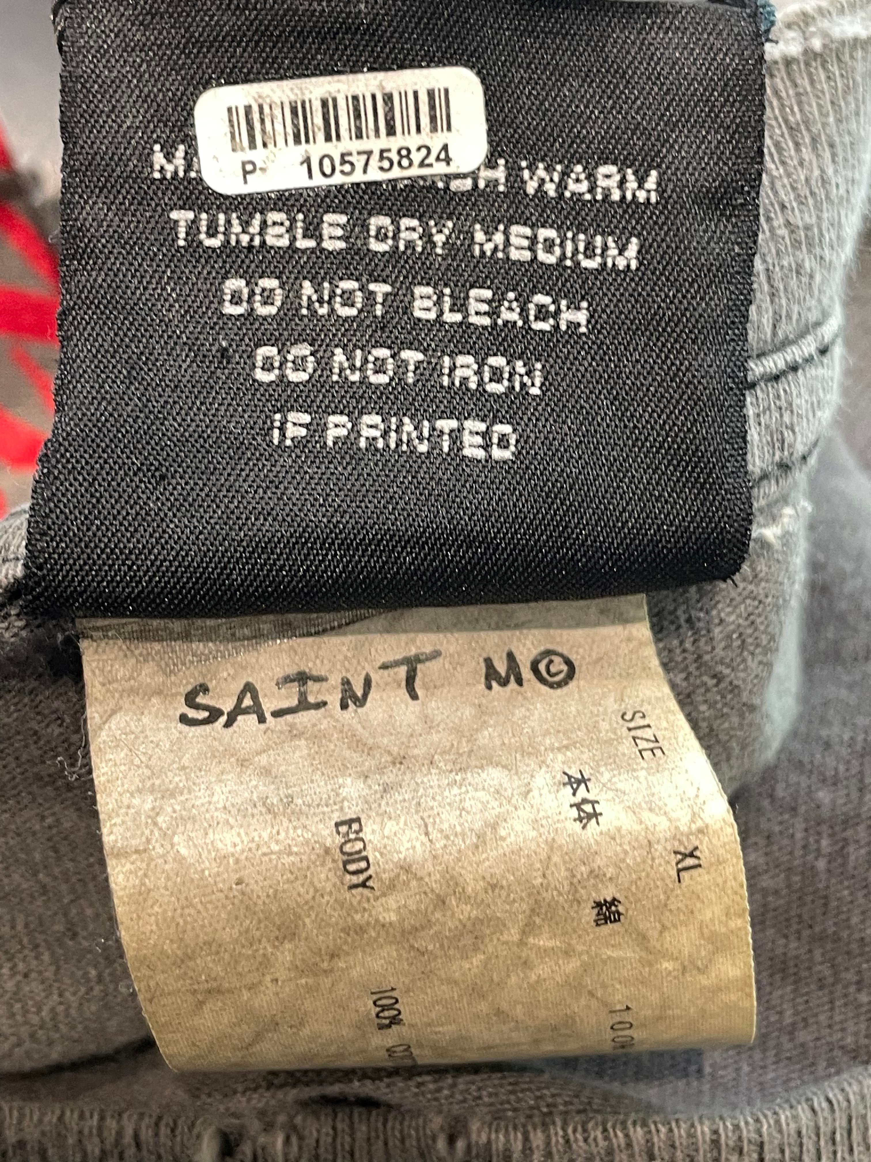 Saint Michael x Maxfield Grey Distressed Tee