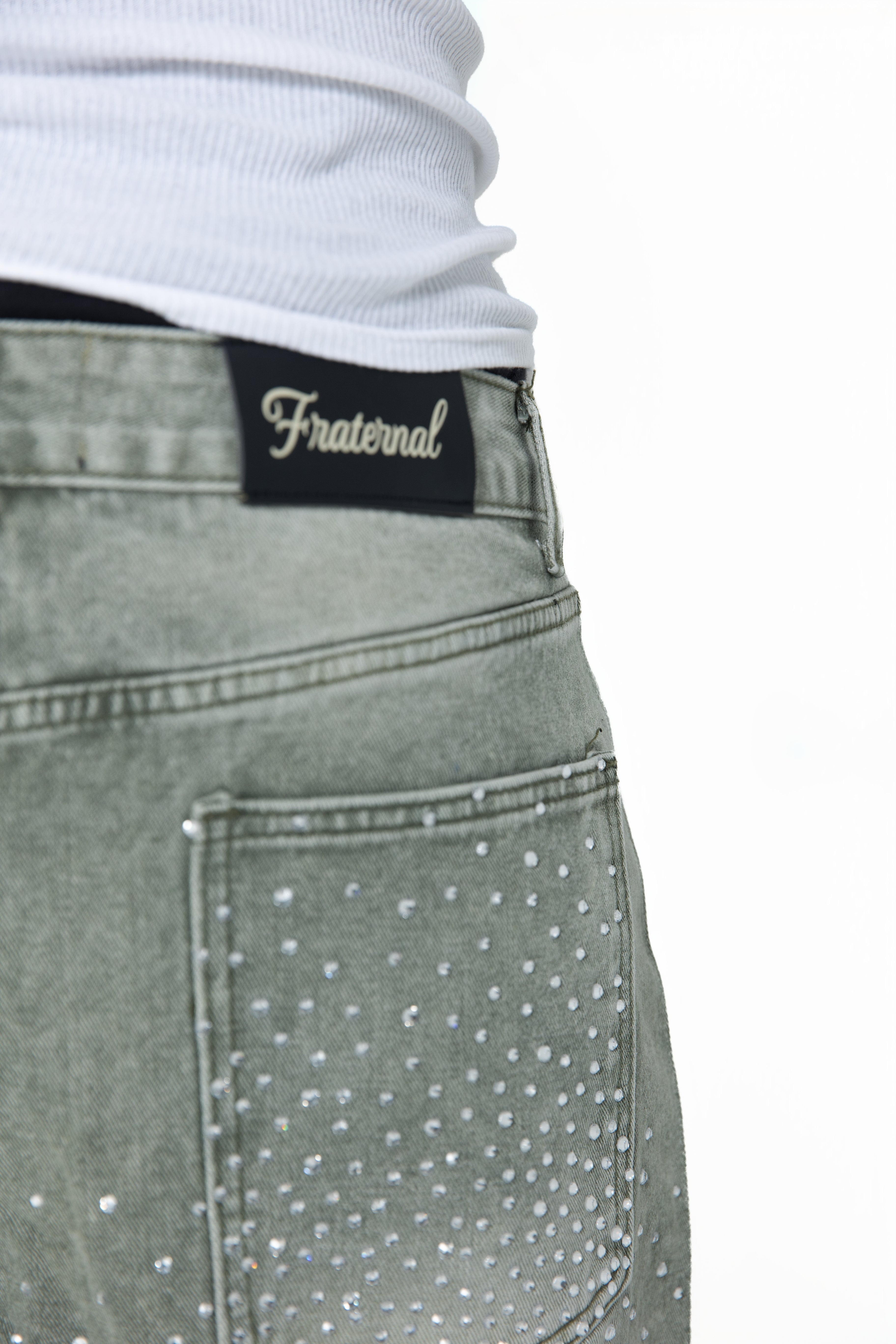 Fraternal Desires 'Astro' Grey Jeans Shorts