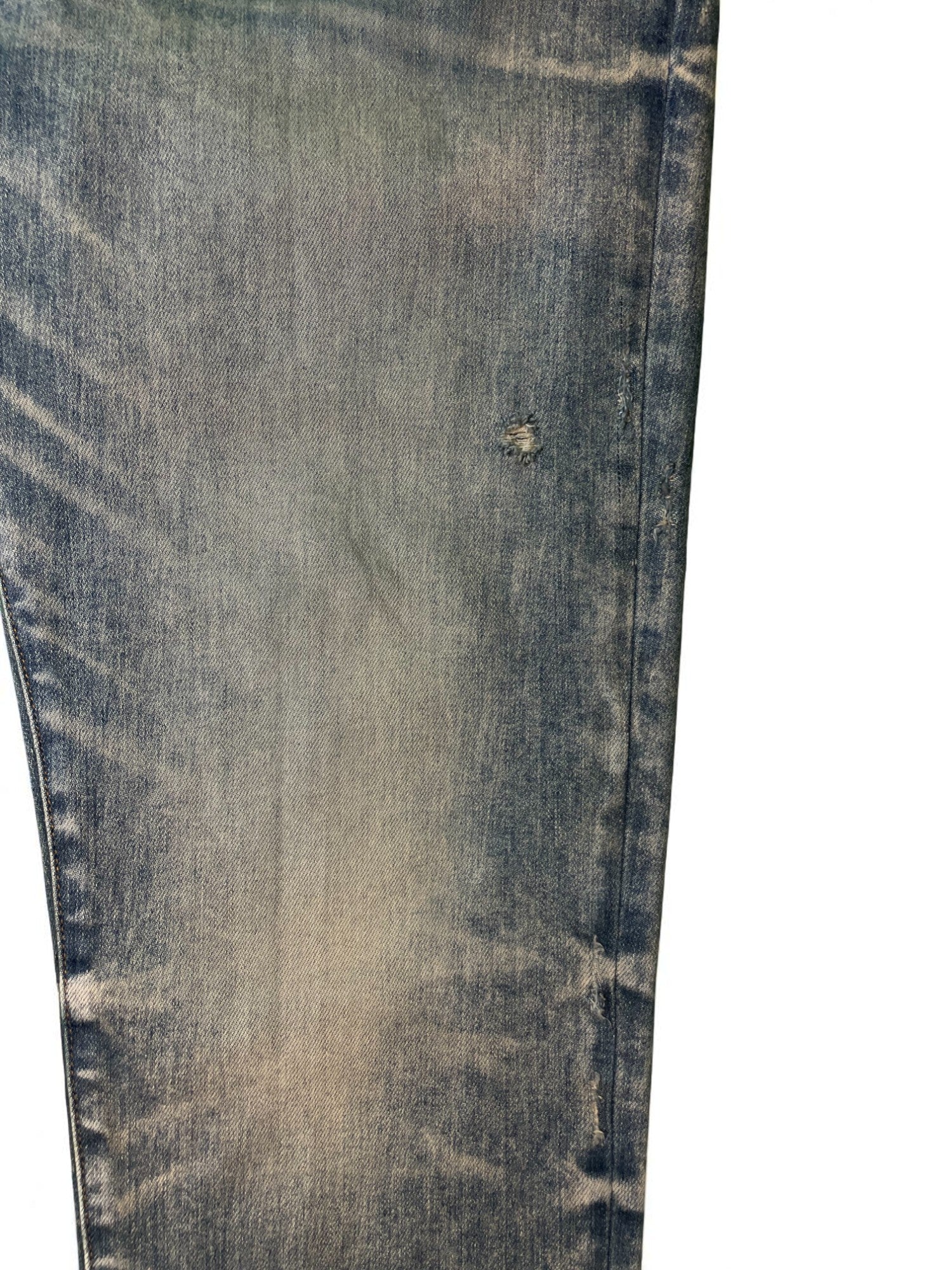Amiri Thrasher Vintage Wash Plain Blue Jeans