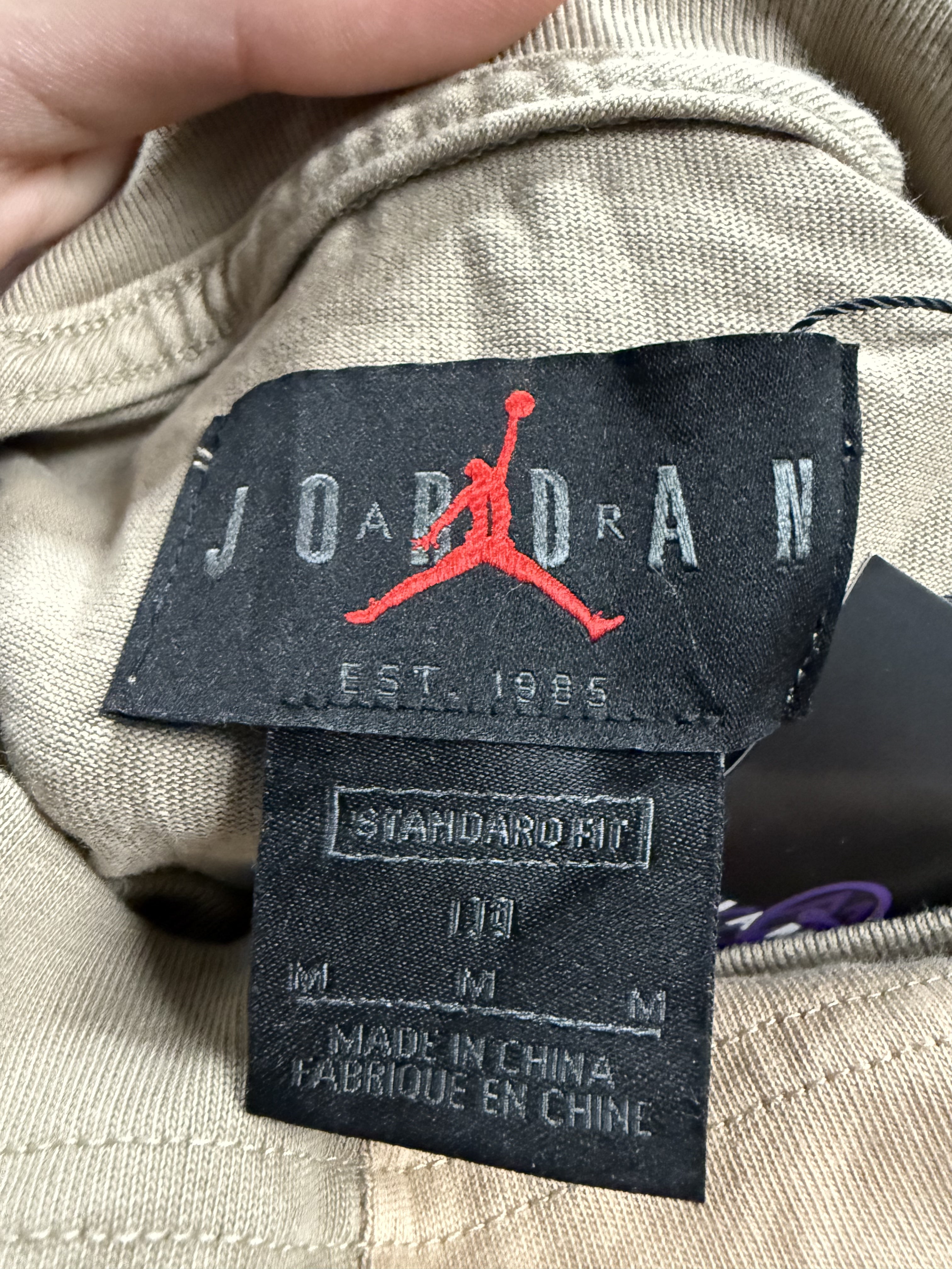 Travis Scott Jordan Tee Khaki Used Medium