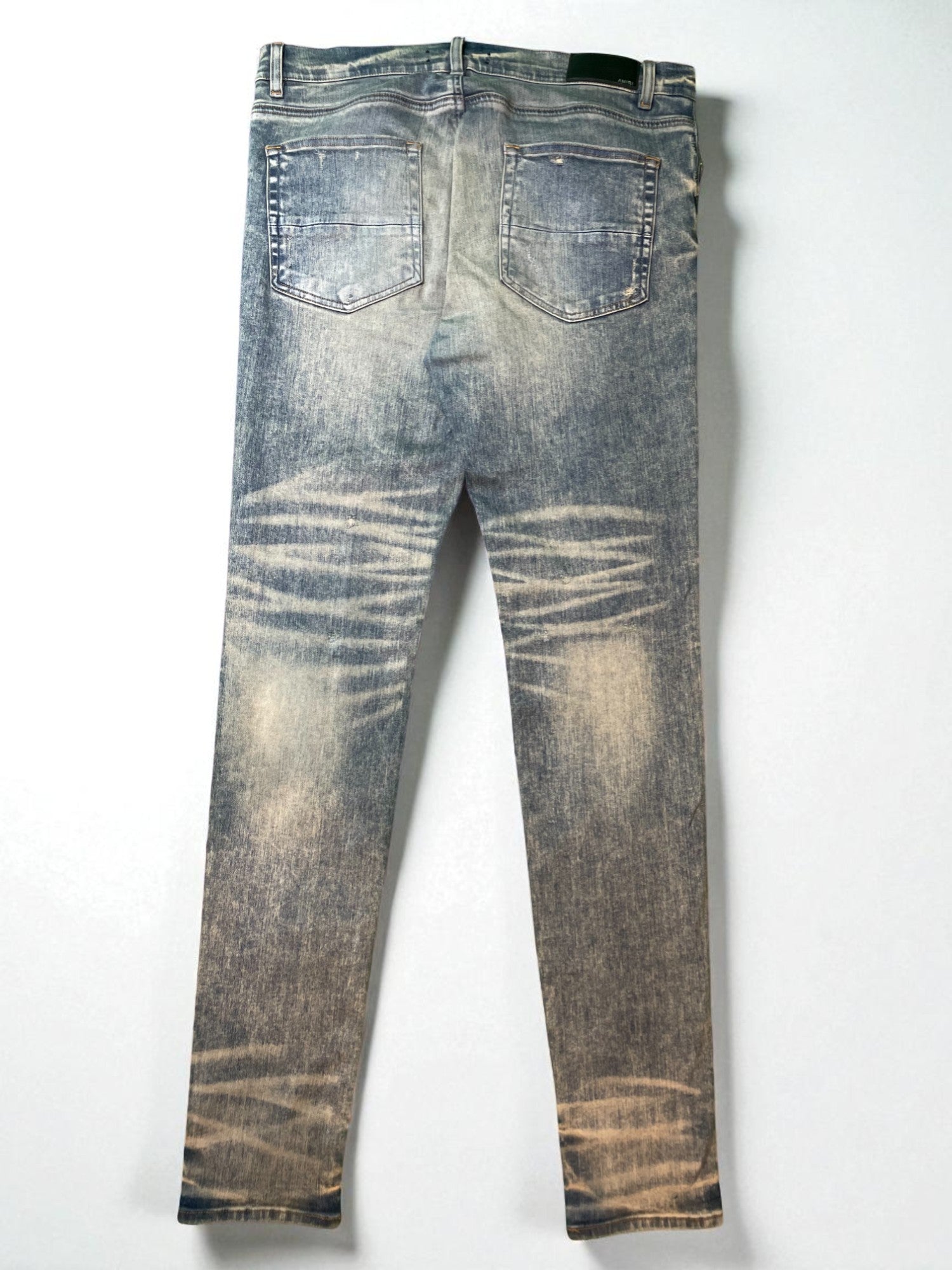 Amiri Thrasher Vintage Wash Plain Blue Jeans