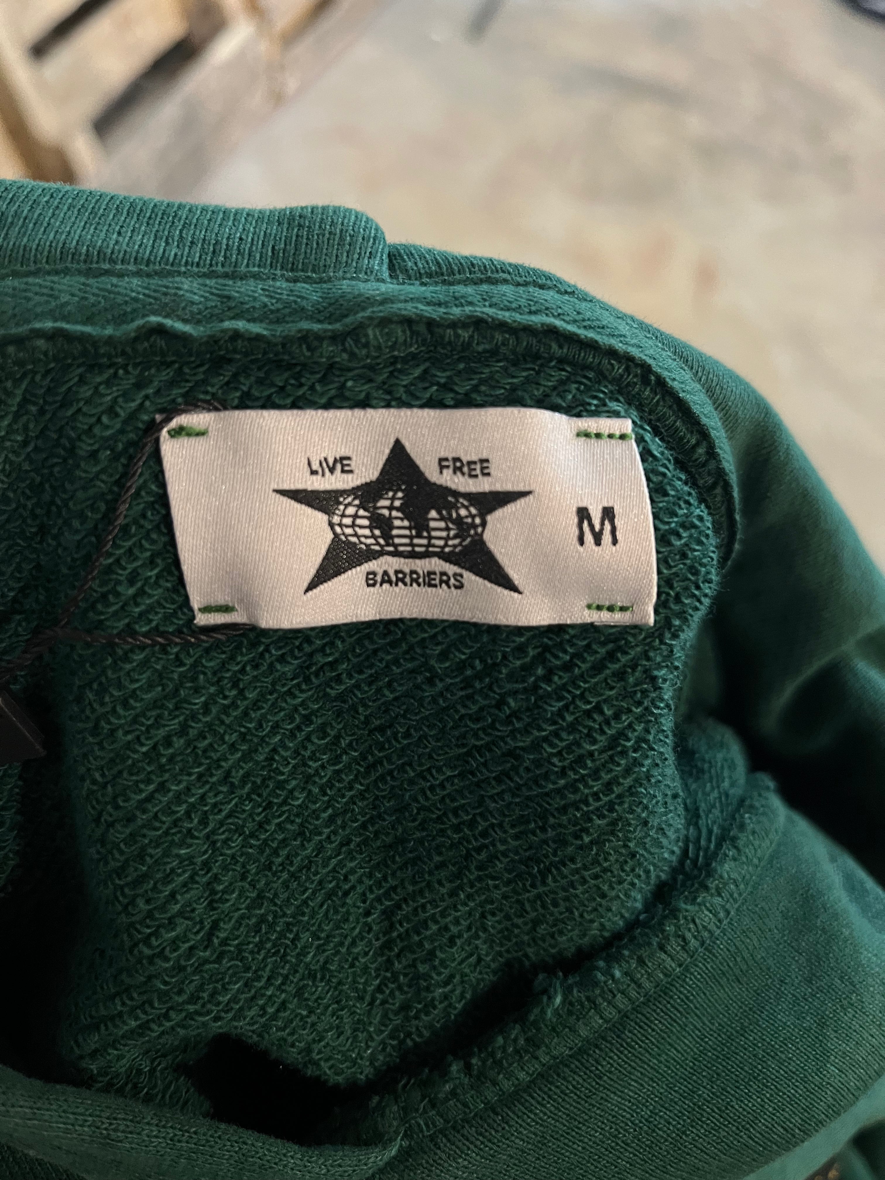 Barriers Hoodie Green Mandela Medium Used