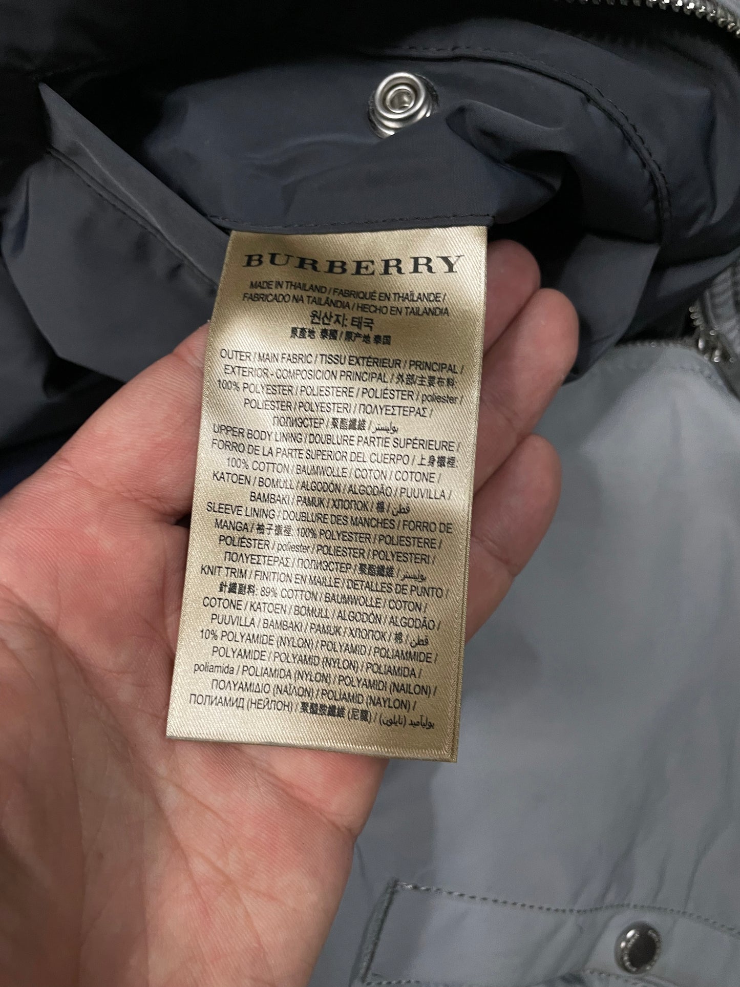 Burberry Windbreaker Grey 52 Used