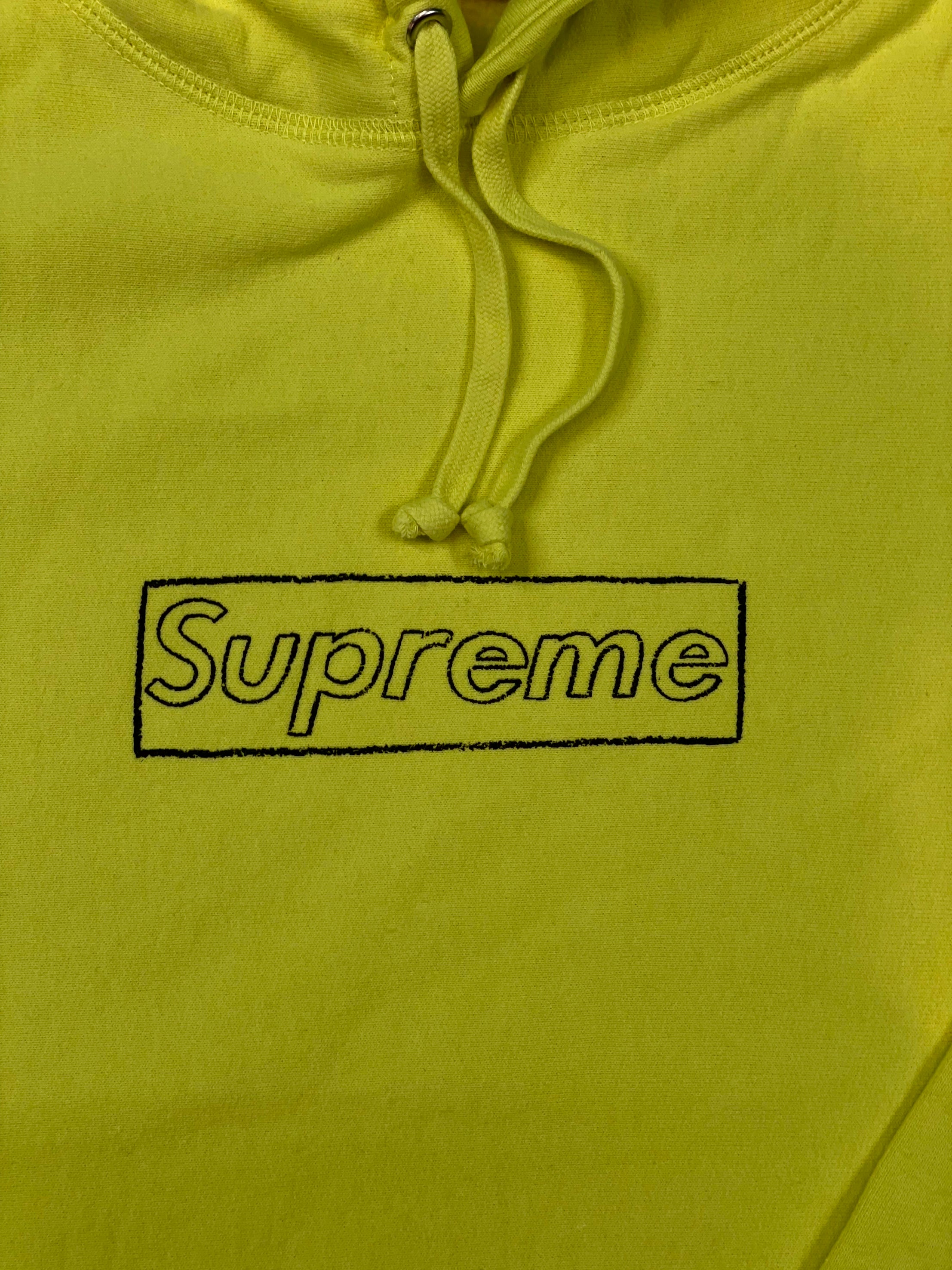 Supreme KAWS Yellow Hoodie