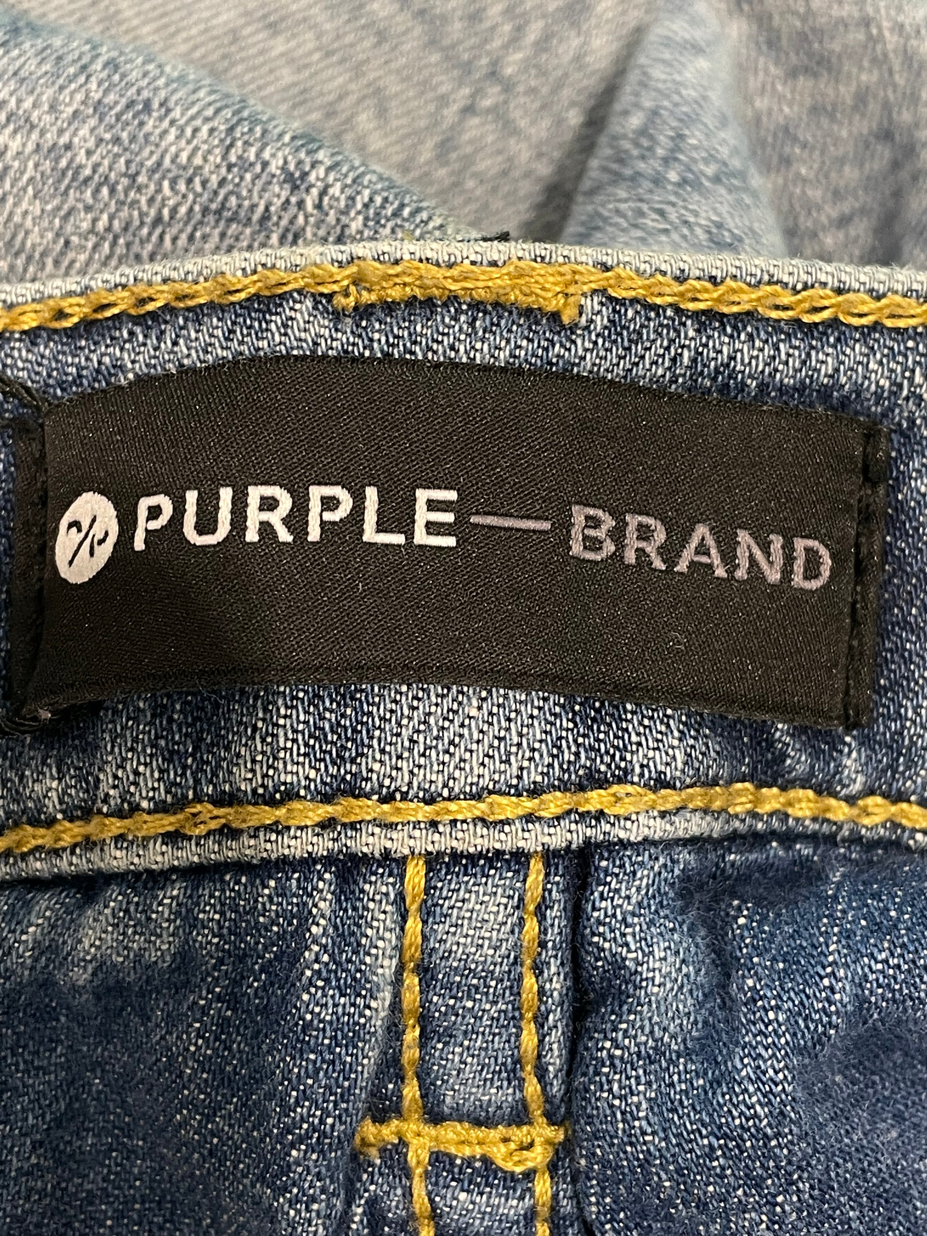 Purple Brand Plain Blue Jeans