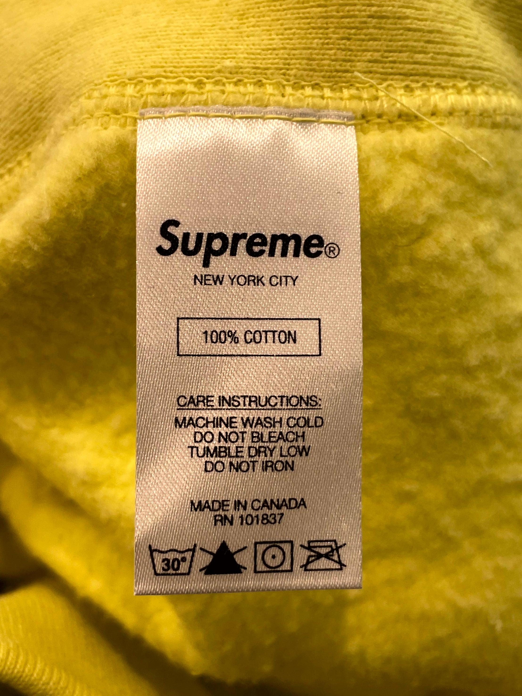 Supreme KAWS Yellow Hoodie