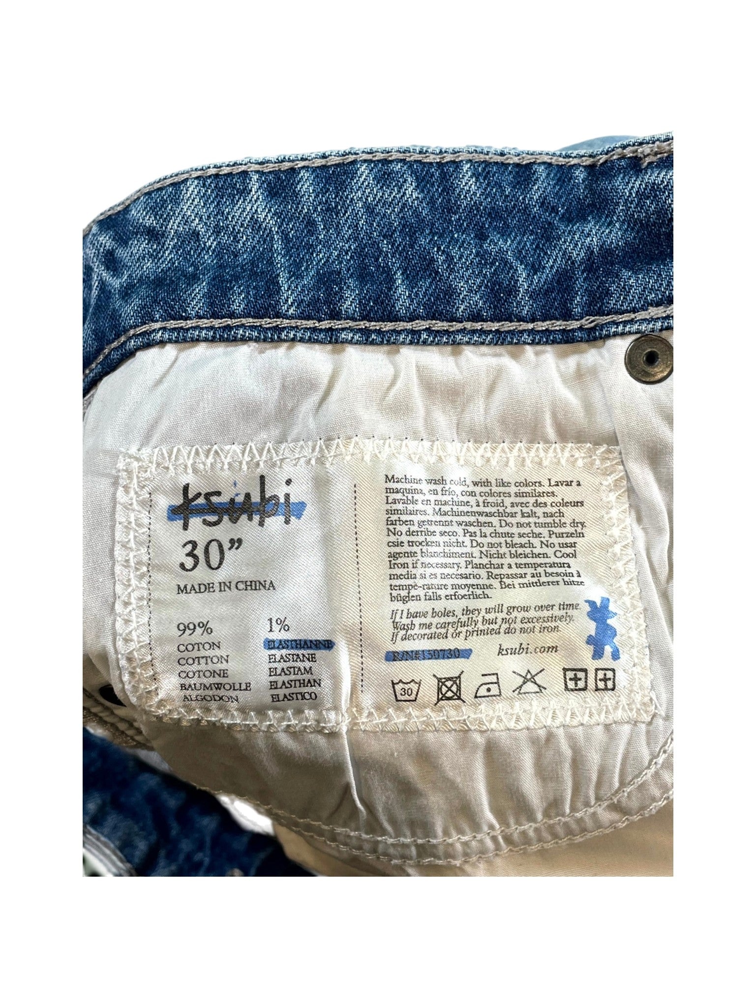 Ksubi Heroism Ripped Light Wash Jeans